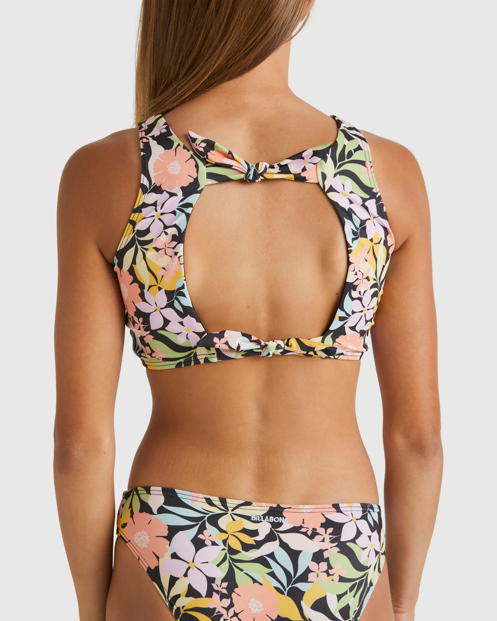Girls 6-14 Sweet Talkin High Neck Bikini Set - Image 4