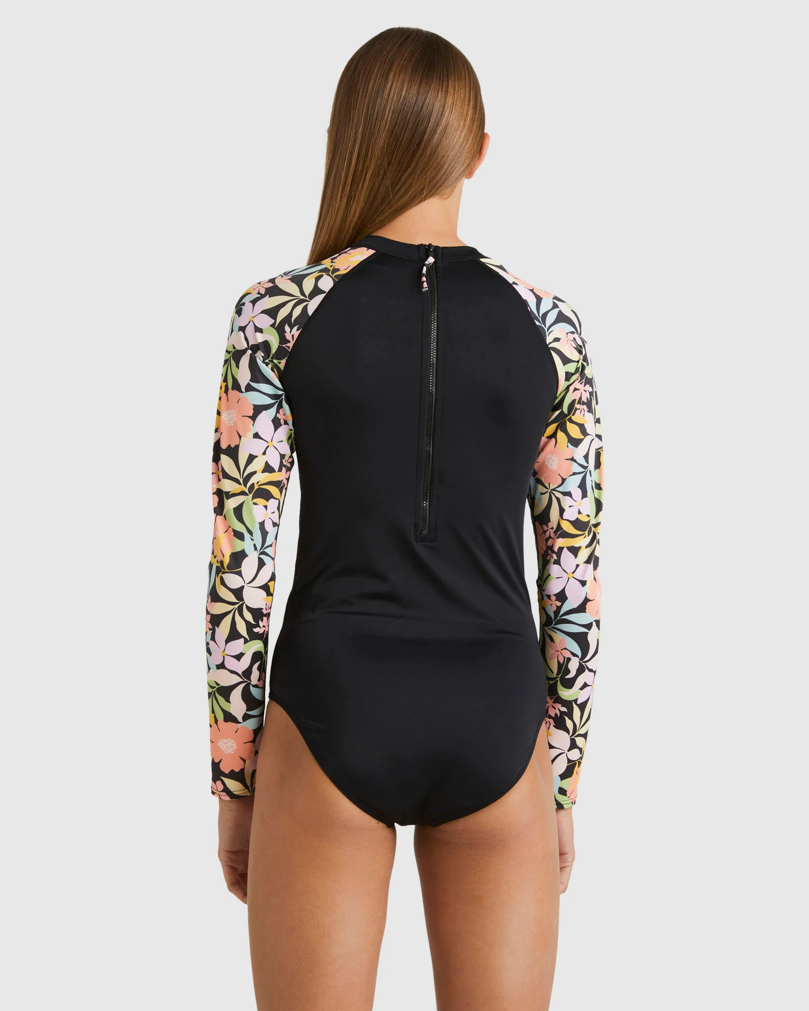Girls 6-16 Sweet Talkin Long Sleeve Rash Vest - Image 3