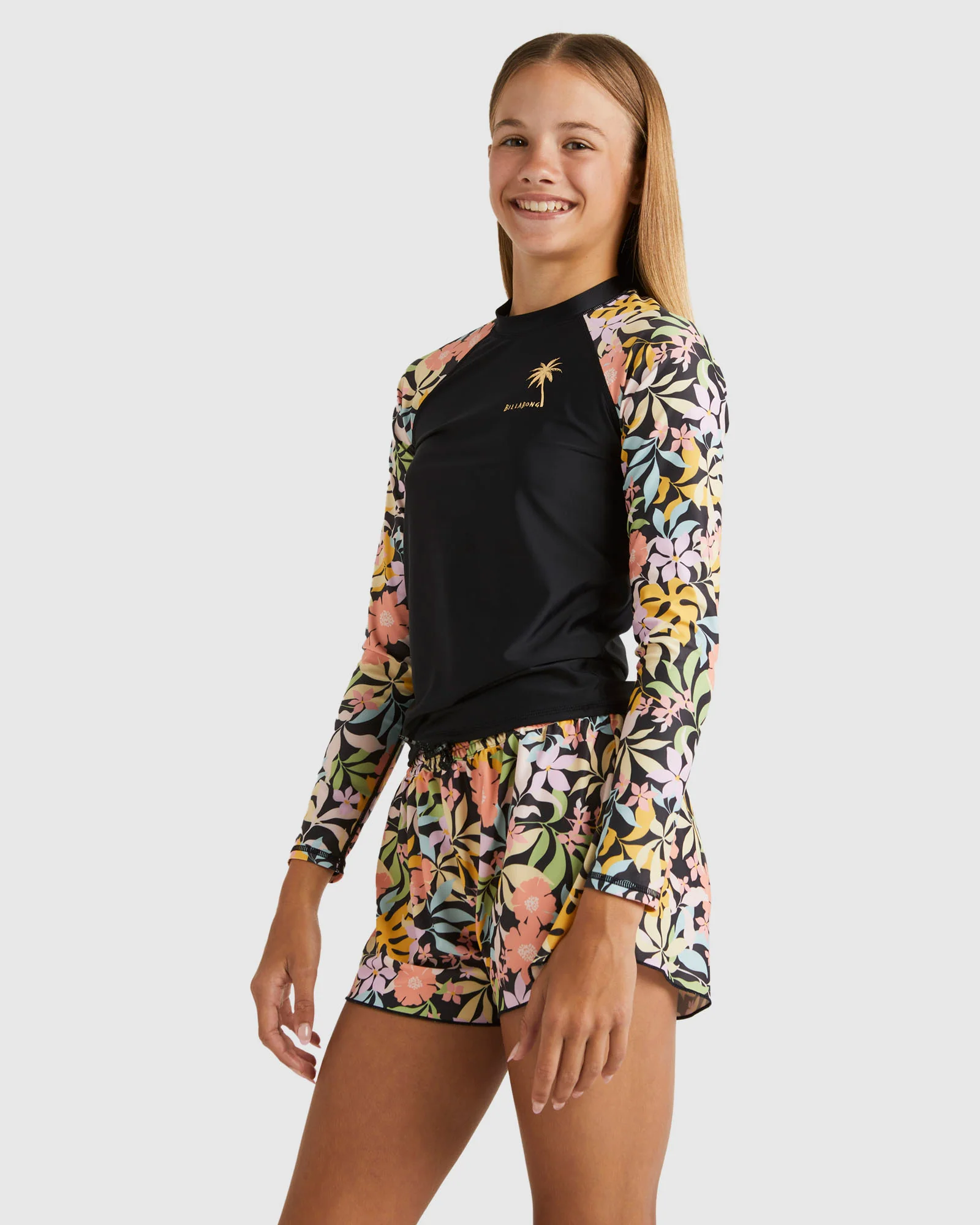 Girls 6-16 Sweet Talkin Swim Volley Boardshorts - Image 2