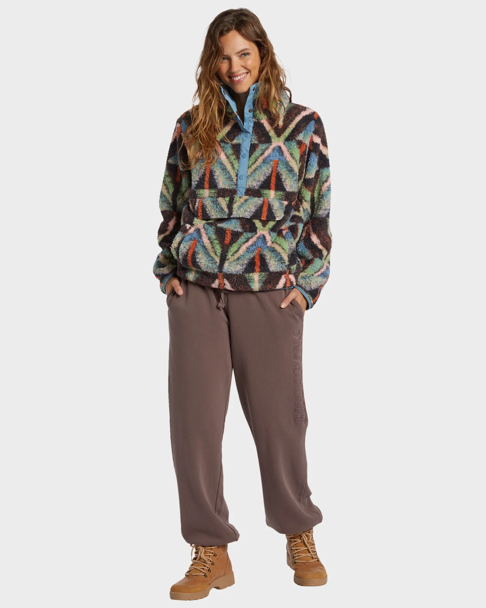 Womens Switchback Snap Up Fleece Pullover - Image 6