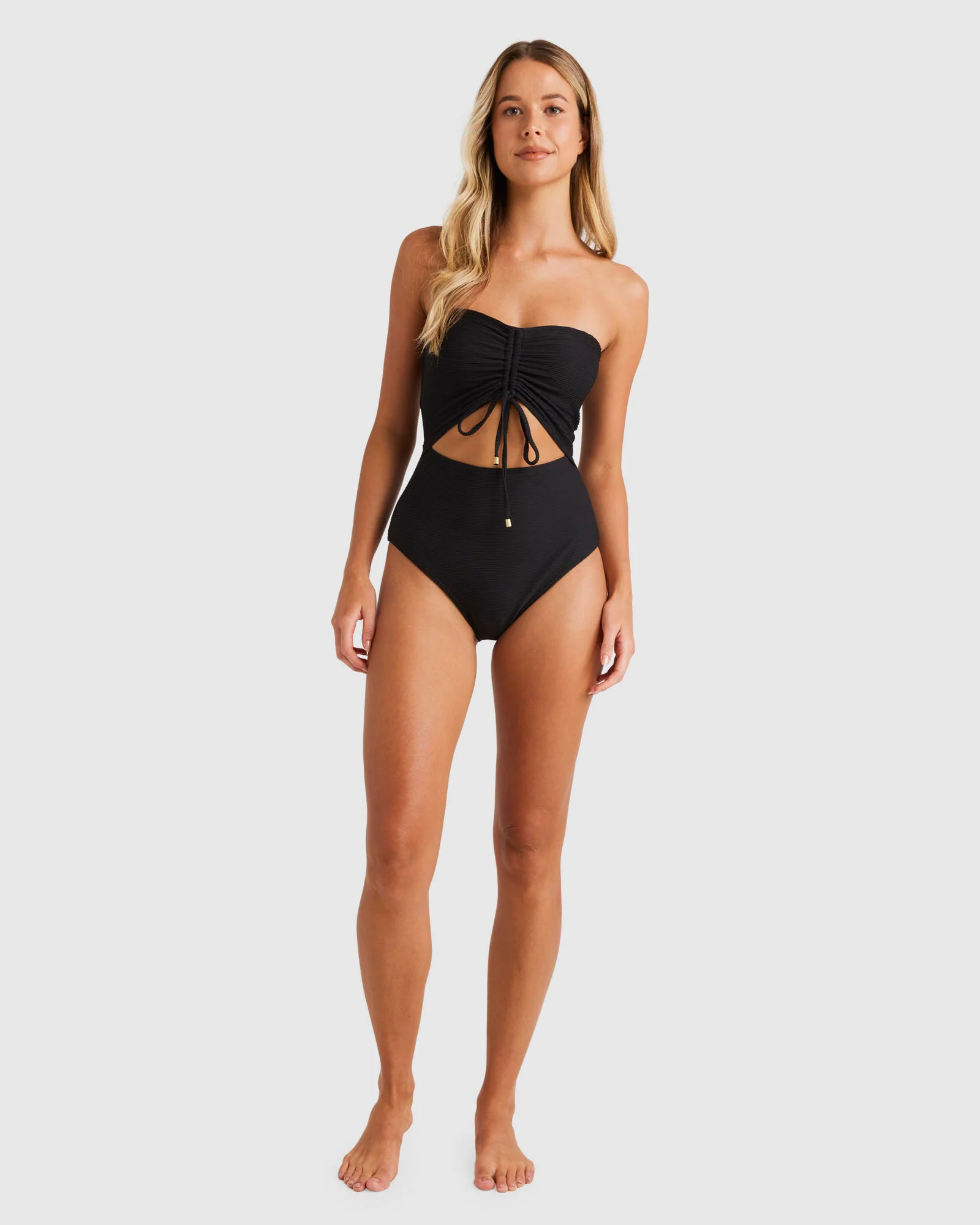 Womens Tanlines Bandeau One Piece Swimsuit - Image 5