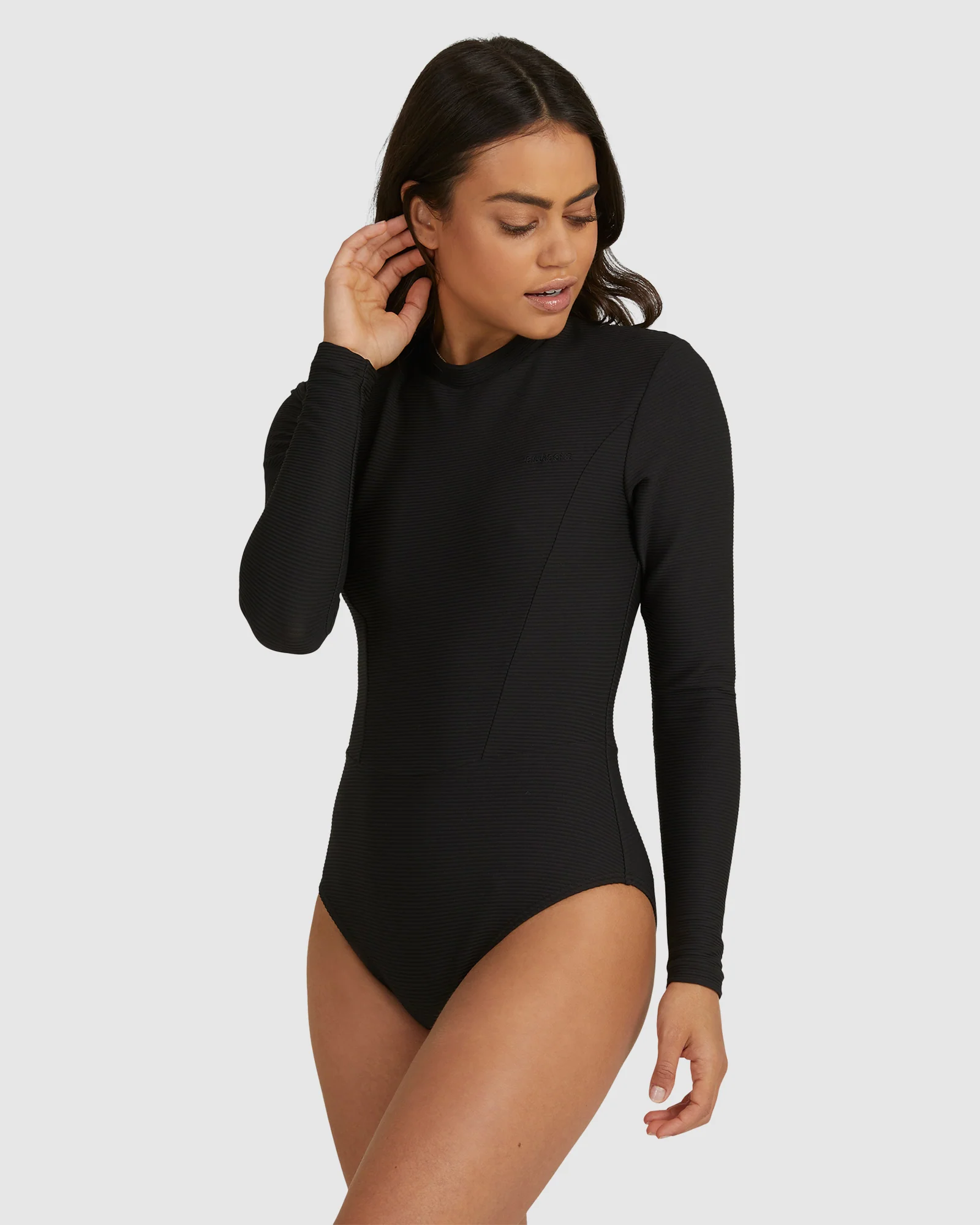 Womens Tanlines Long Sleeve Bodysuit Rash Vest - Image 2
