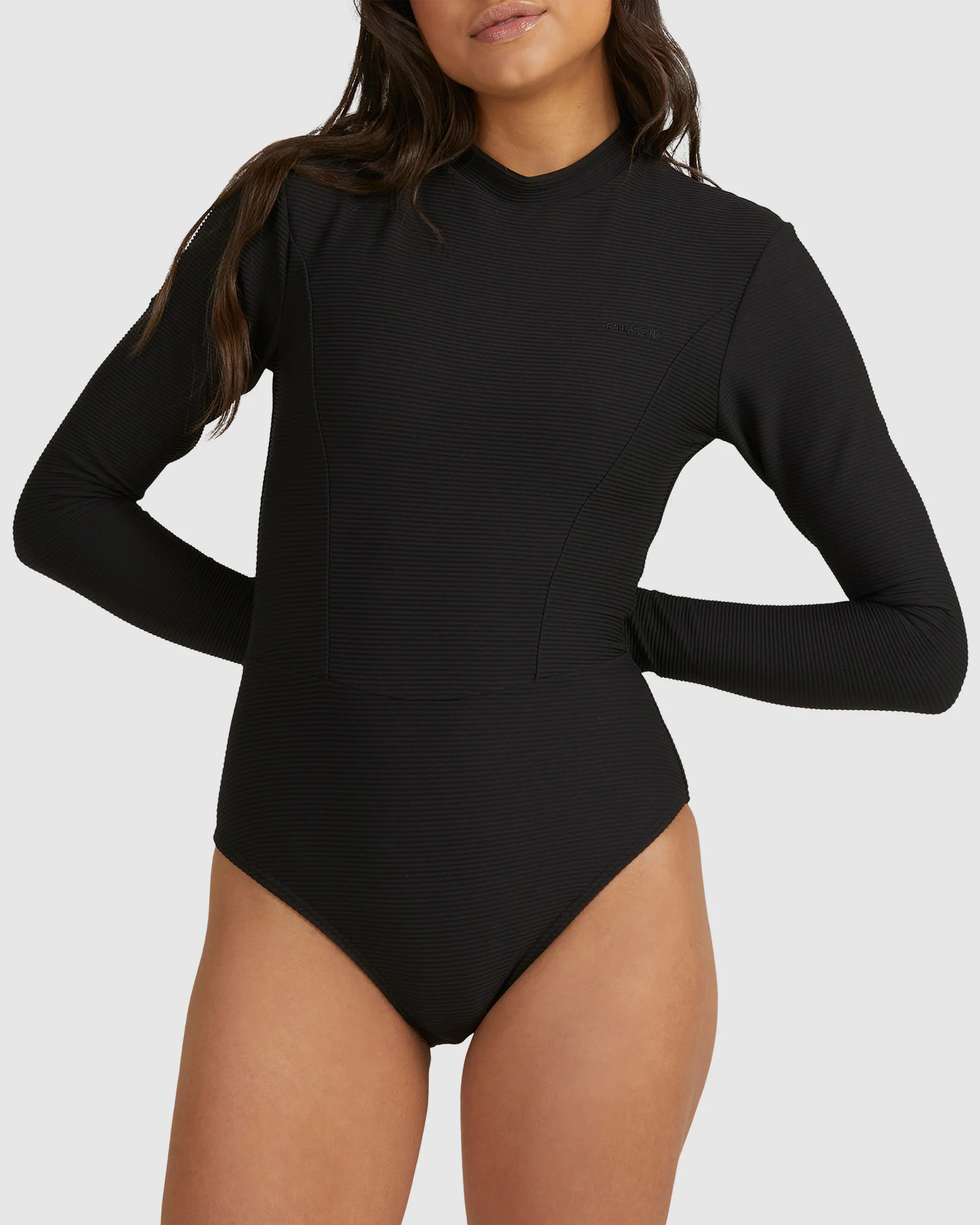 Womens Tanlines Long Sleeve Bodysuit Rash Vest - Image 4