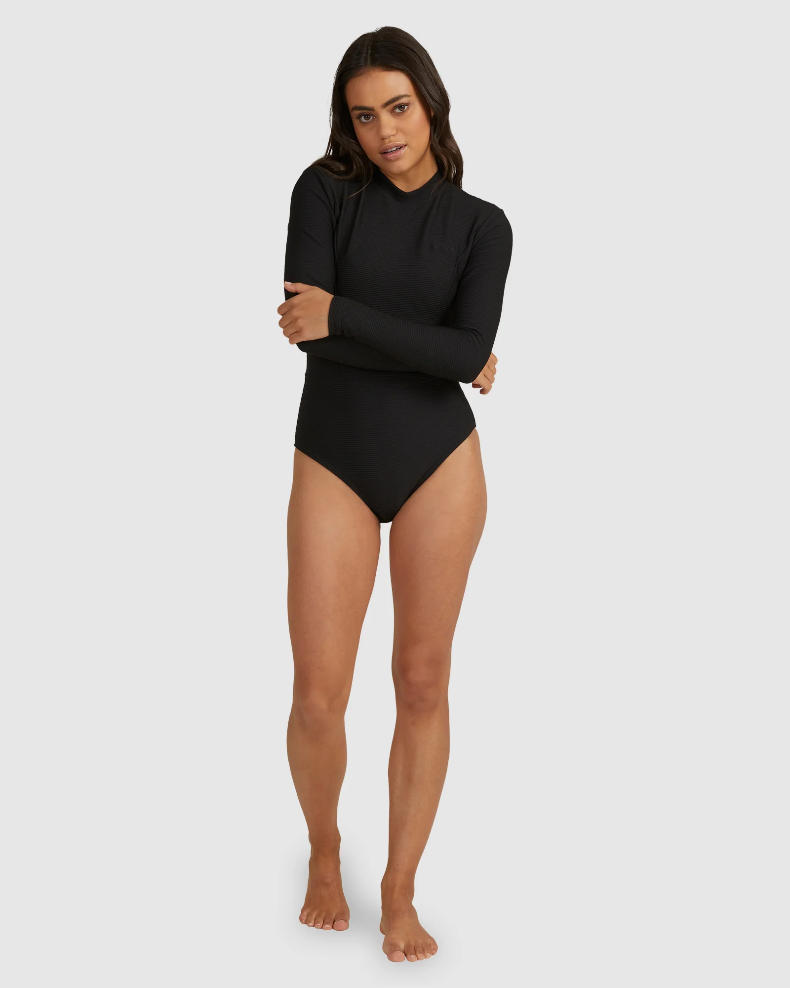 Womens Tanlines Long Sleeve Bodysuit Rash Vest - Image 5