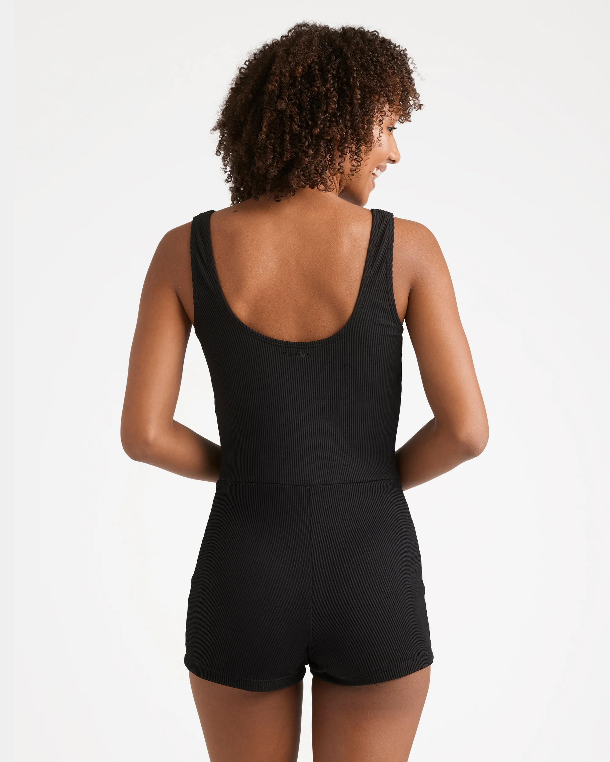 Womens Tanlines Retro Surf Bodysuit One Piece Swimsuit - Image 2