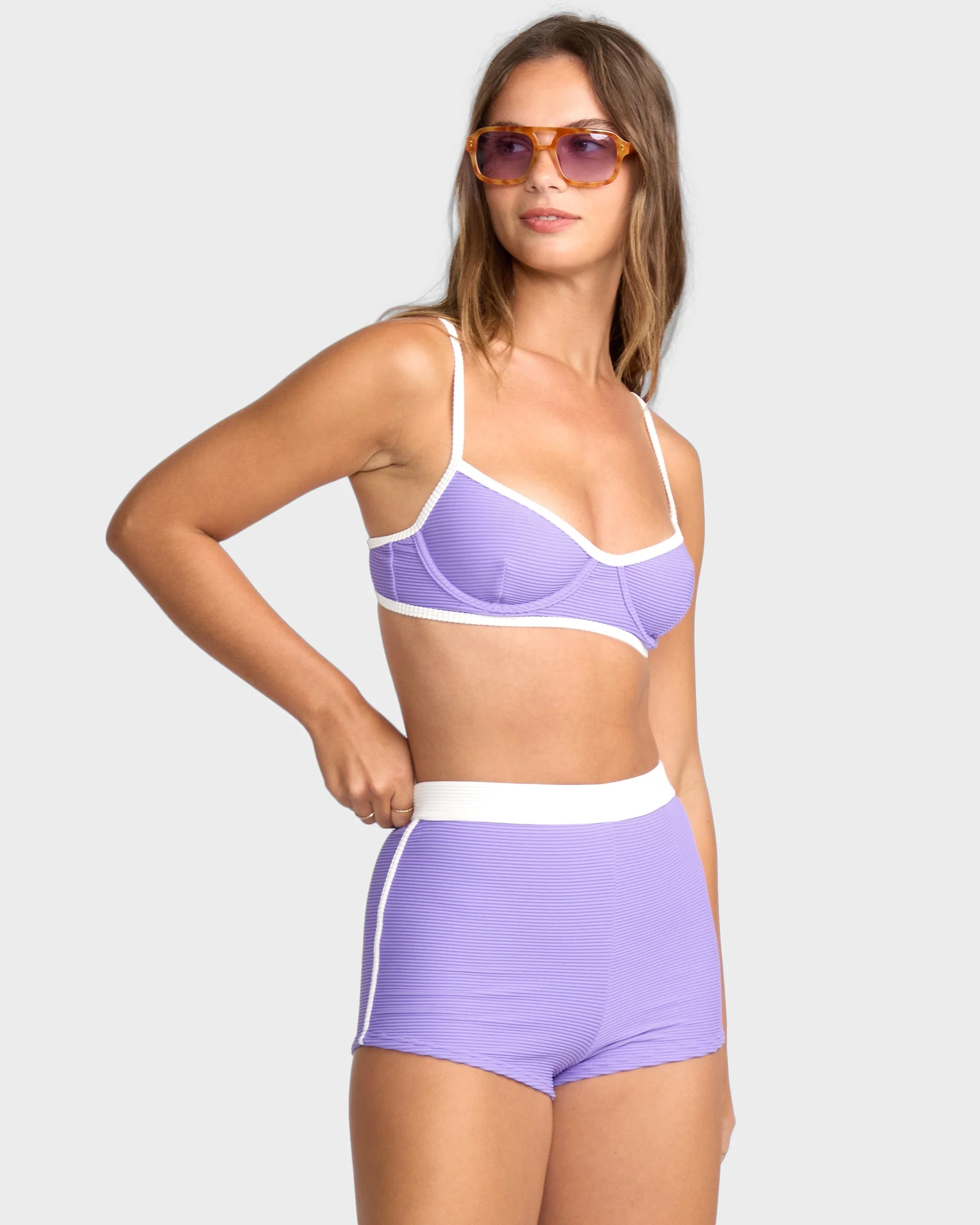 Womens Tanlines Surf Short Bikini Bottom - Image 4