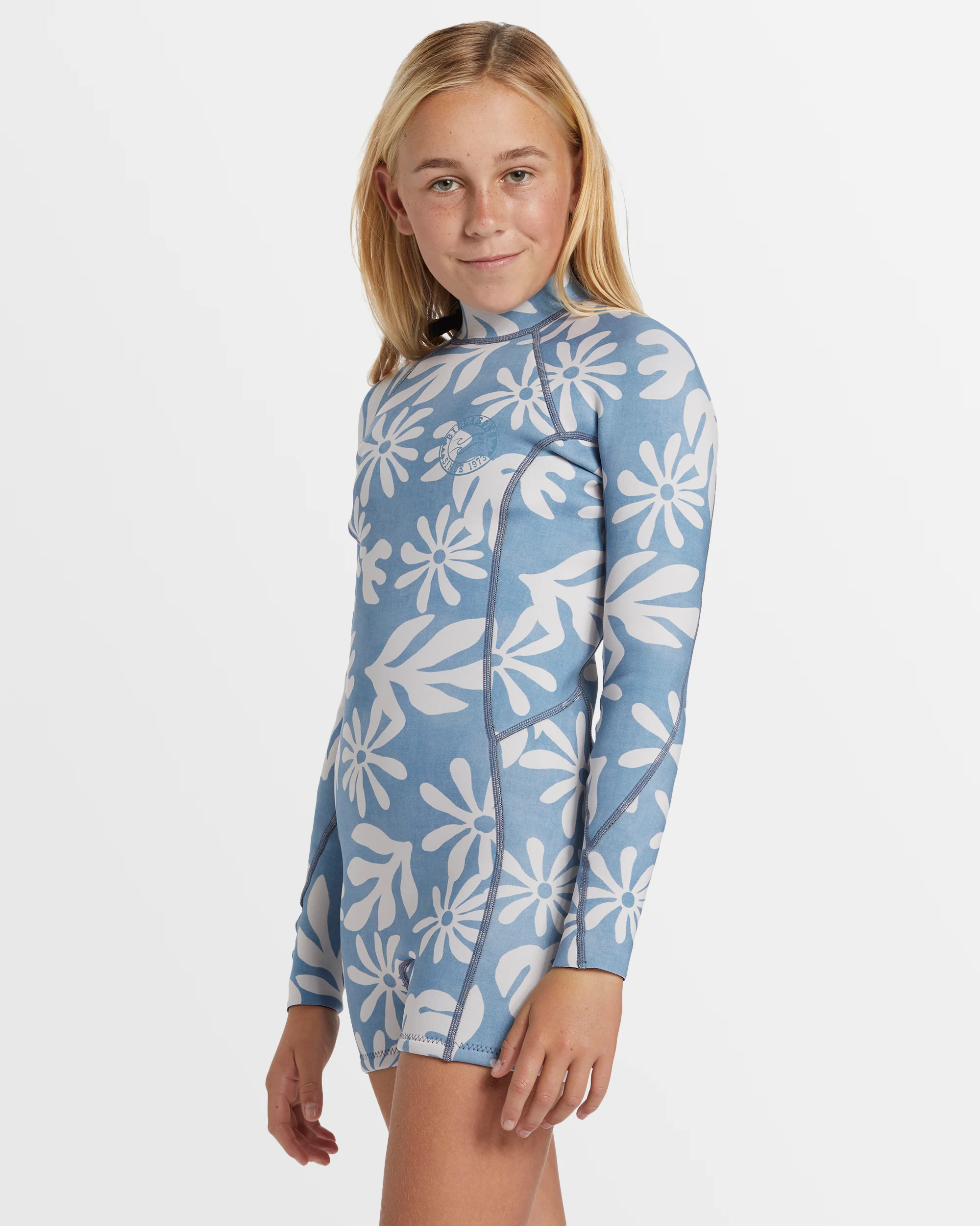 Girls 6-16 Spring Fever Natural Long Sleeve Springsuit - Image 2