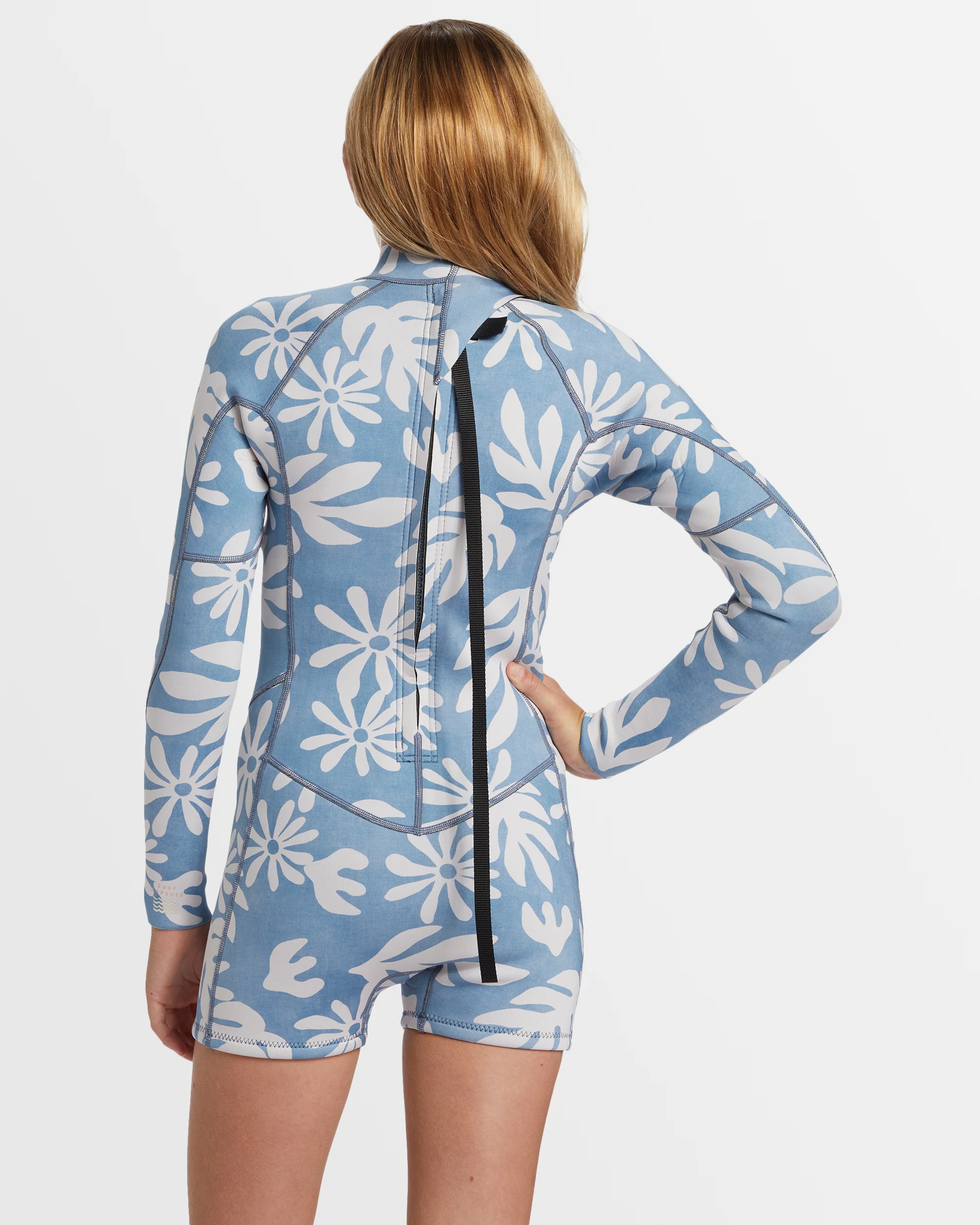 Girls 6-16 Spring Fever Natural Long Sleeve Springsuit - Image 3