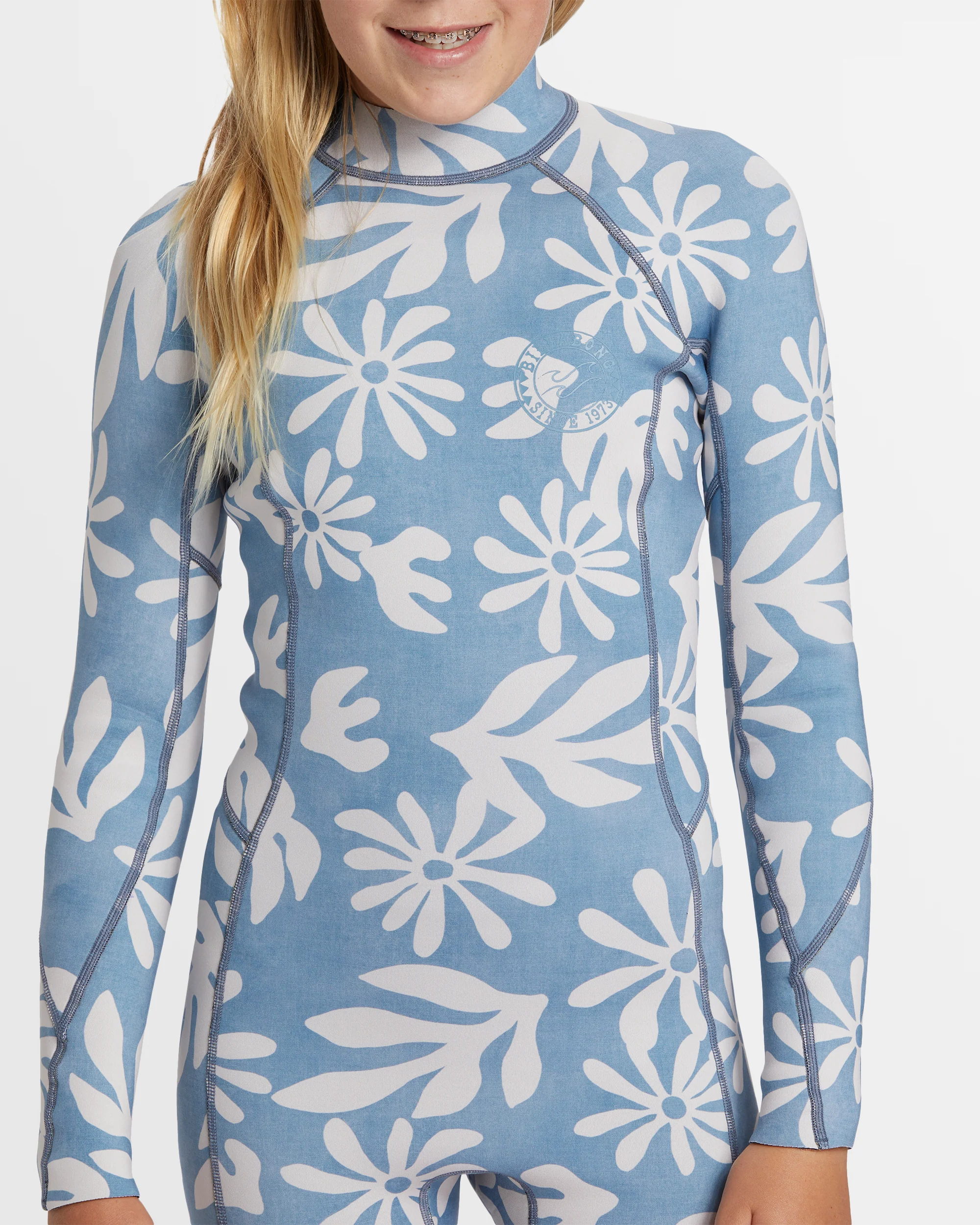 Girls 6-16 Spring Fever Natural Long Sleeve Springsuit - Image 4