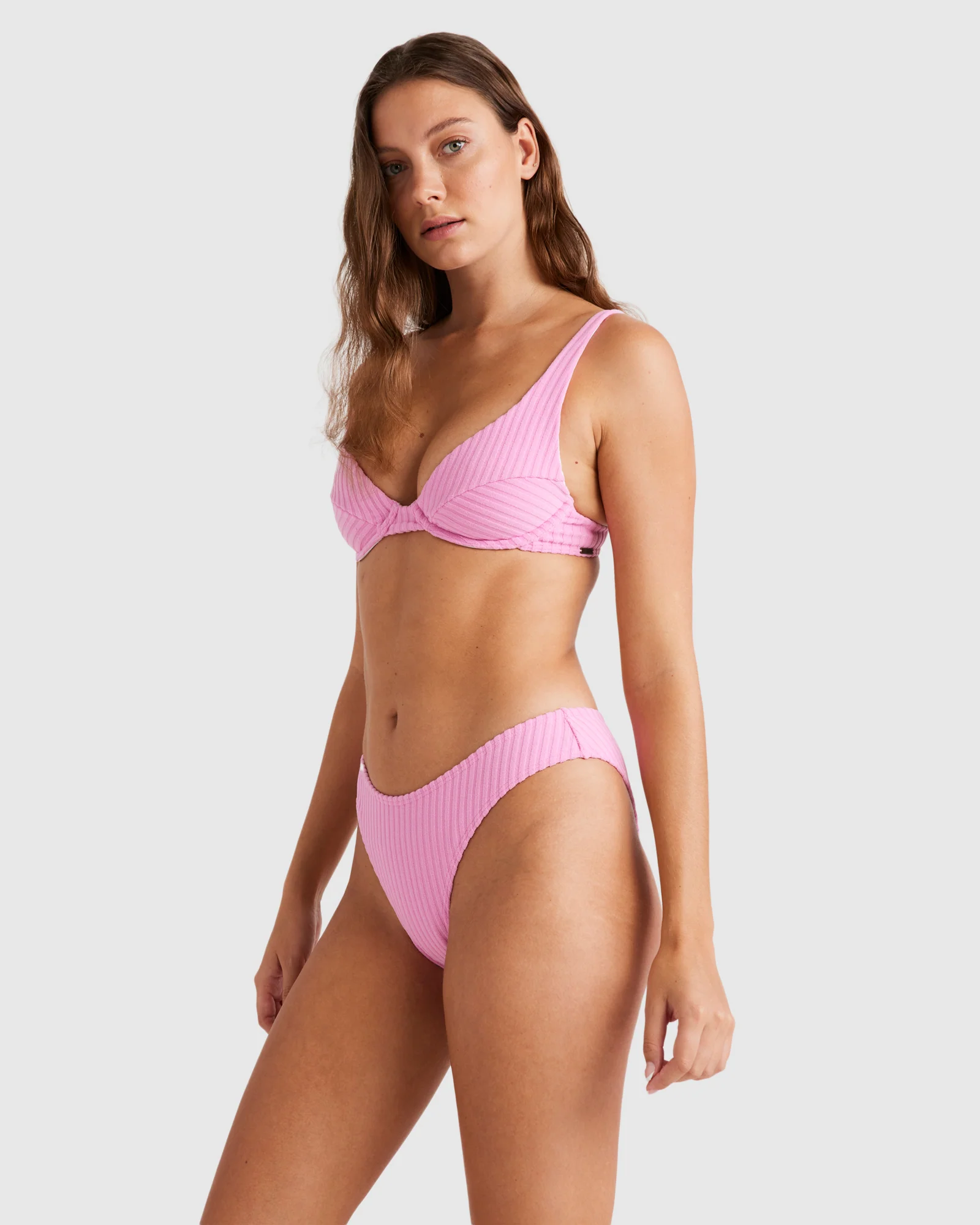 Womens Terry Rib Bondi Pant Bikini Bottom - Image 2