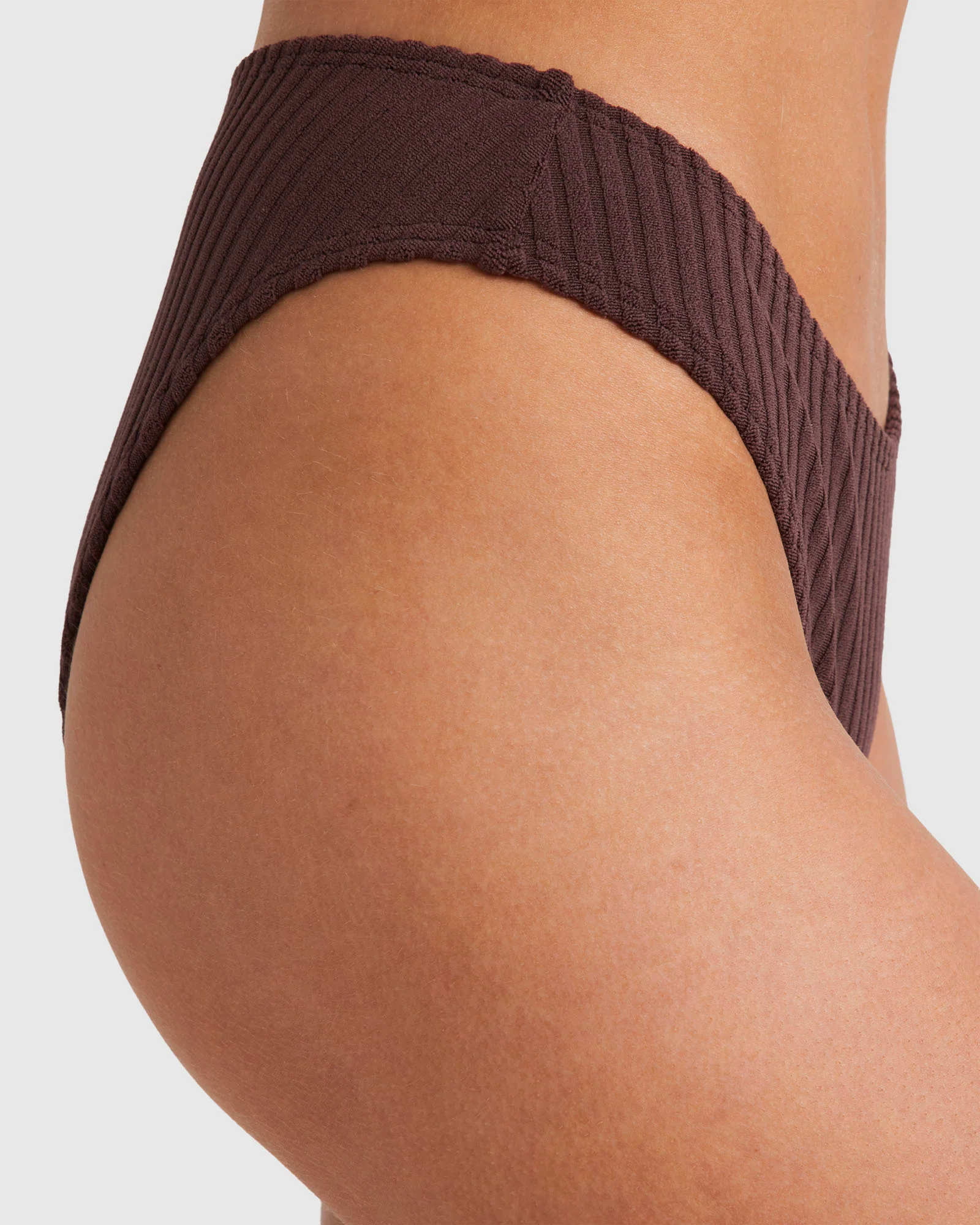 Womens Terry Rib Bondi Pant Bikini Bottom - Image 4