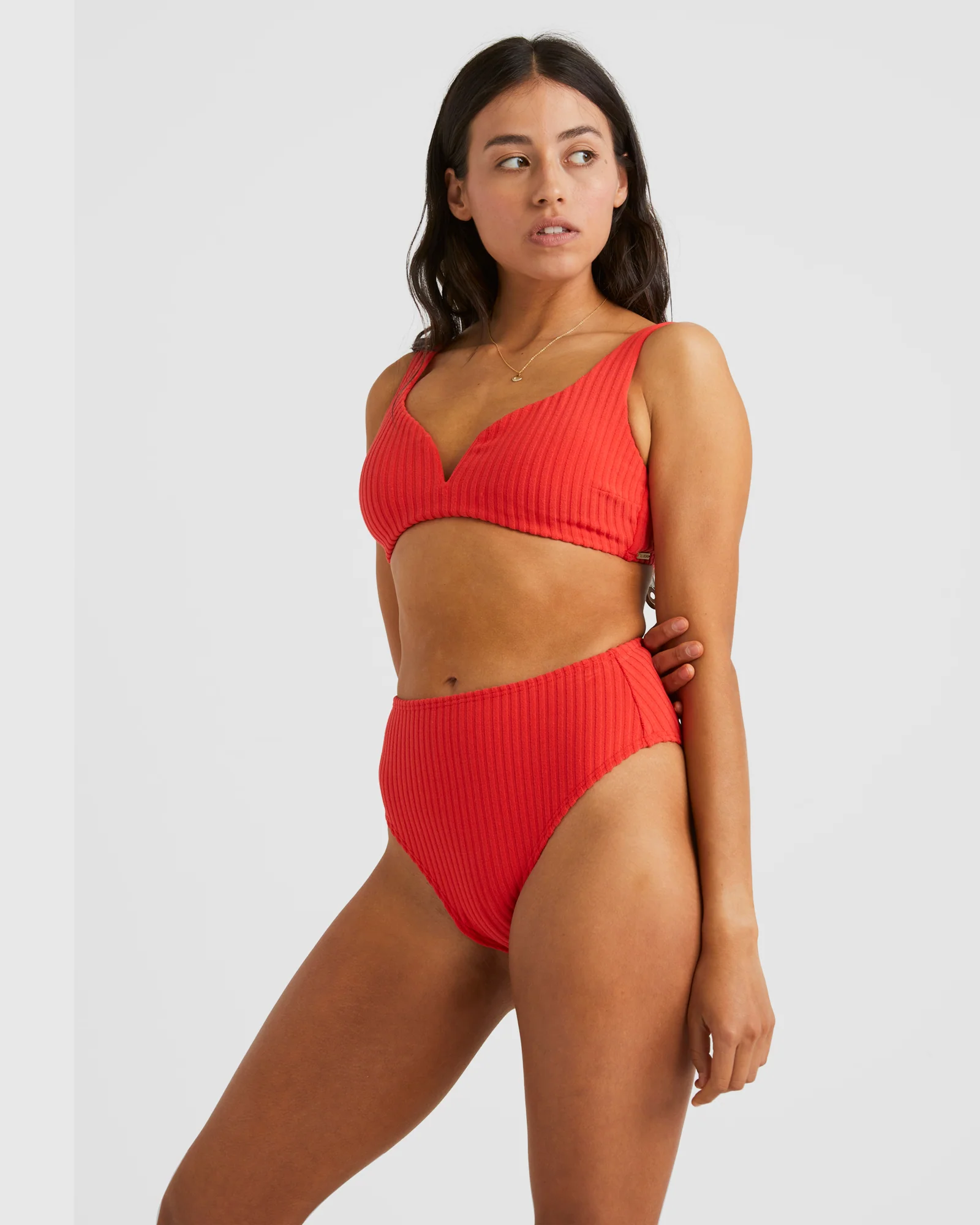 Womens Terry Rib High Maui Bikini Bottom - Image 2