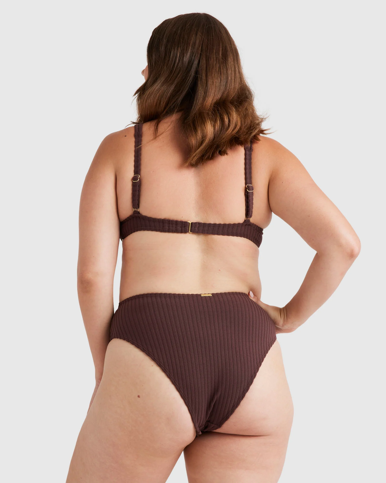 Womens Terry Rib High Maui Pant Bikini Bottom - Image 3