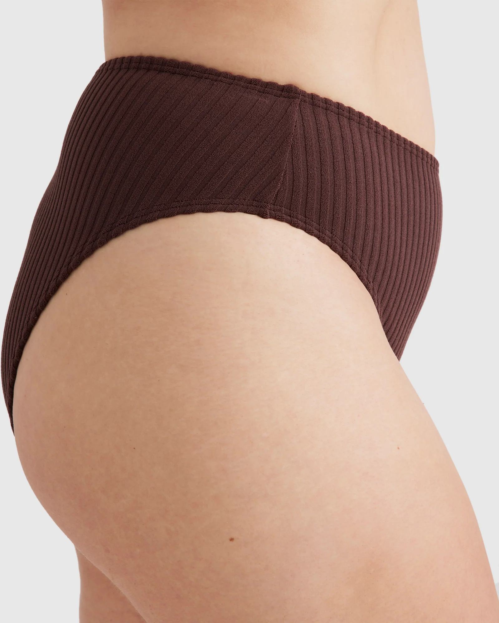 Womens Terry Rib High Maui Pant Bikini Bottom - Image 4