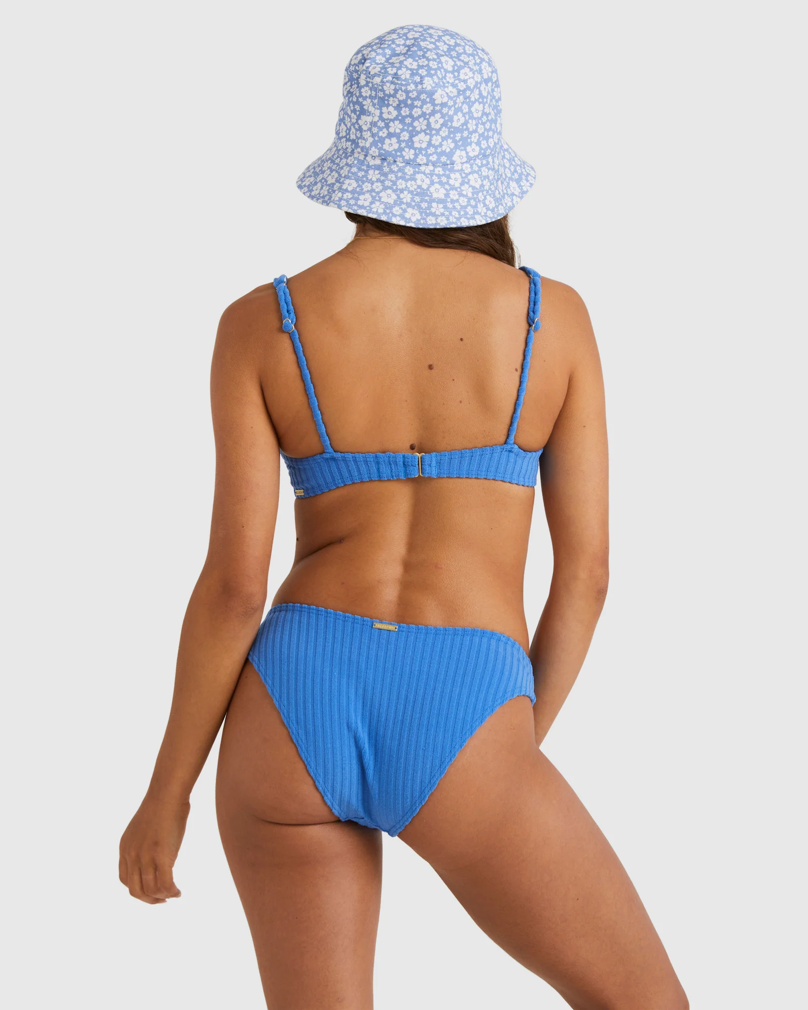 Womens Terry Rib Marina Bra Bikini Top - Image 3