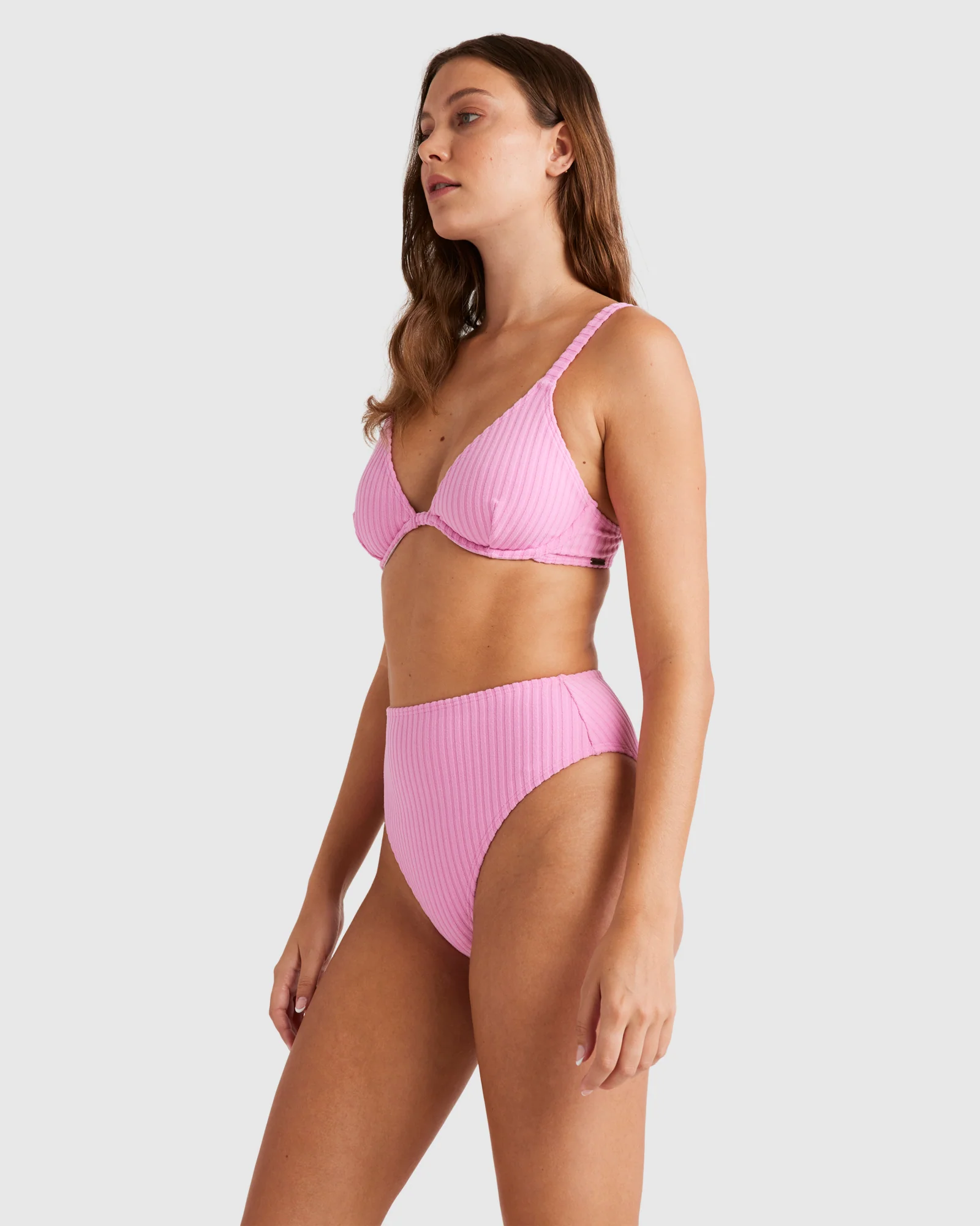 Womens Terry Rib Reese D/DD Underwire Bikini Top - Image 2