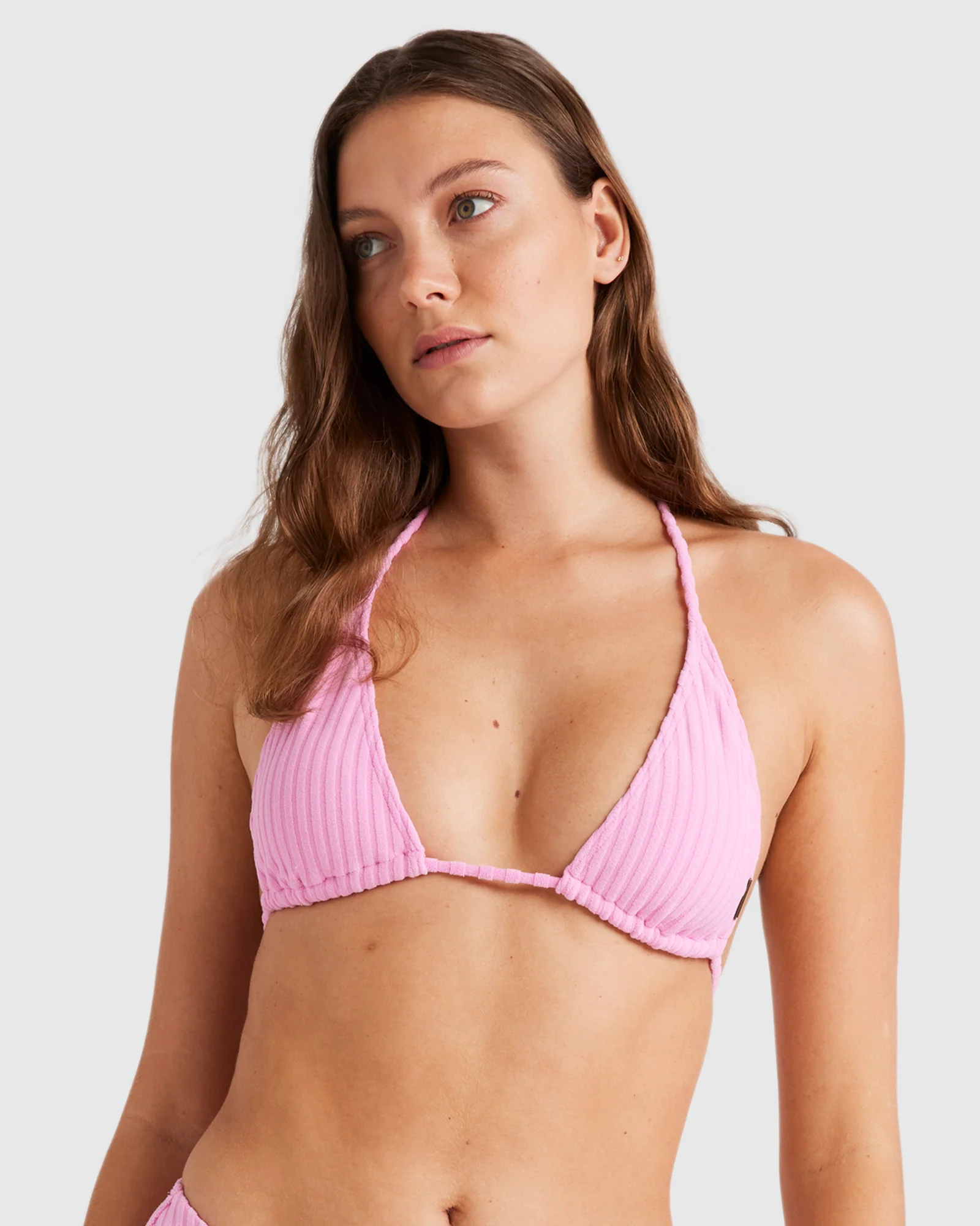 Womens Terry Rib Remi Triangle Bikini Top - Image 2
