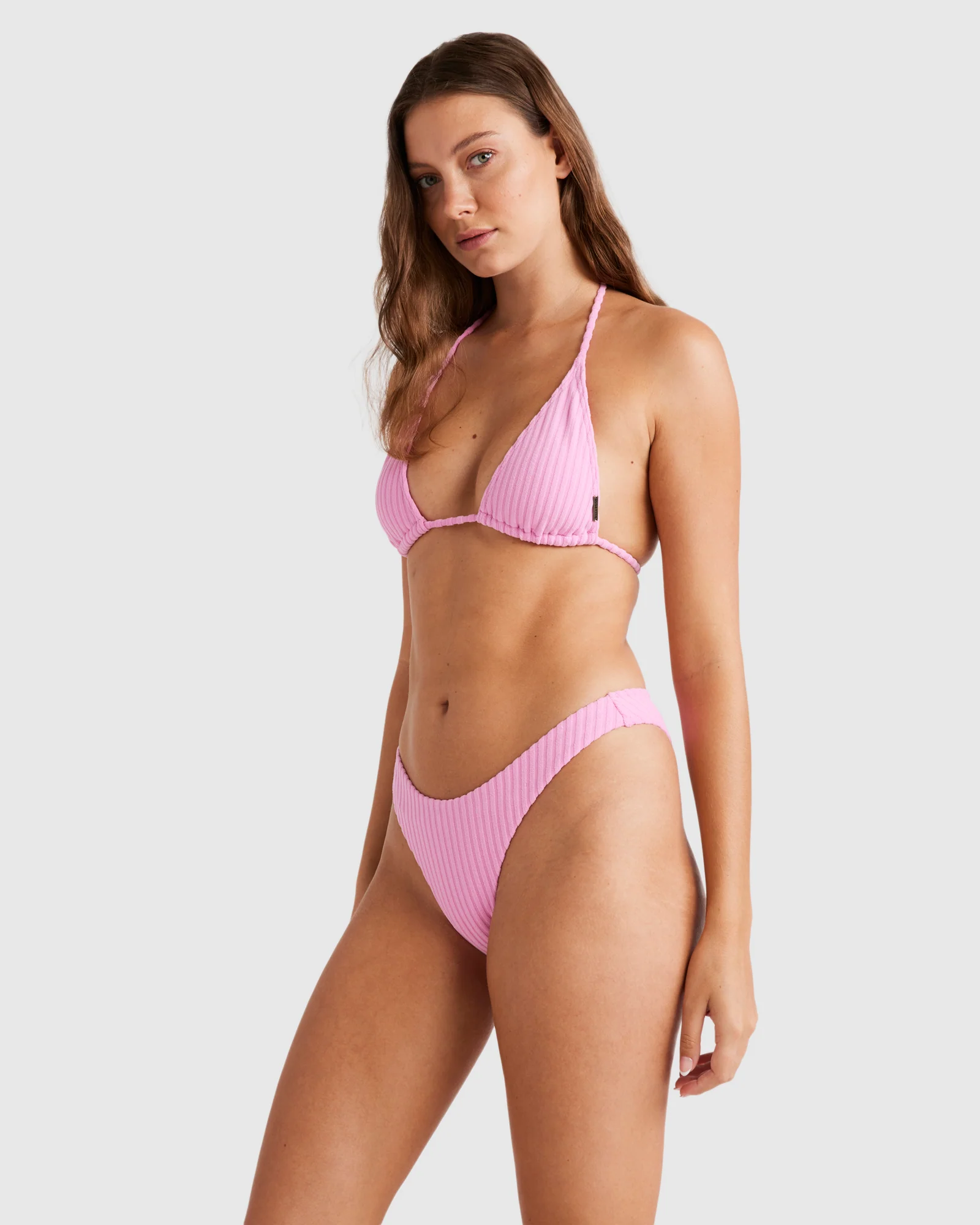 Womens Terry Rib Remi Triangle Bikini Top - Image 3