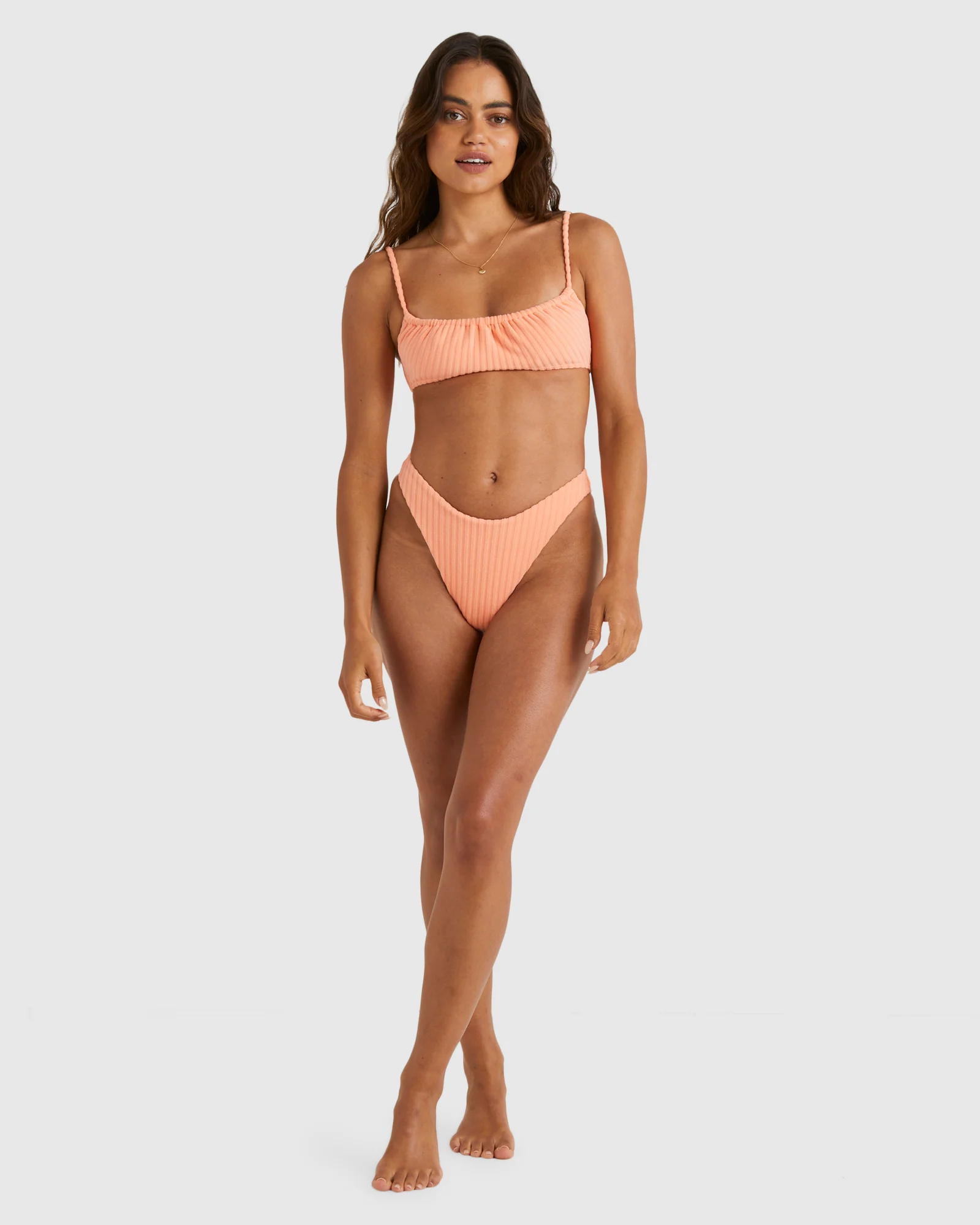 Womens Terry Rib Skimpy Hike Pant Bikini Bottom - Image 5