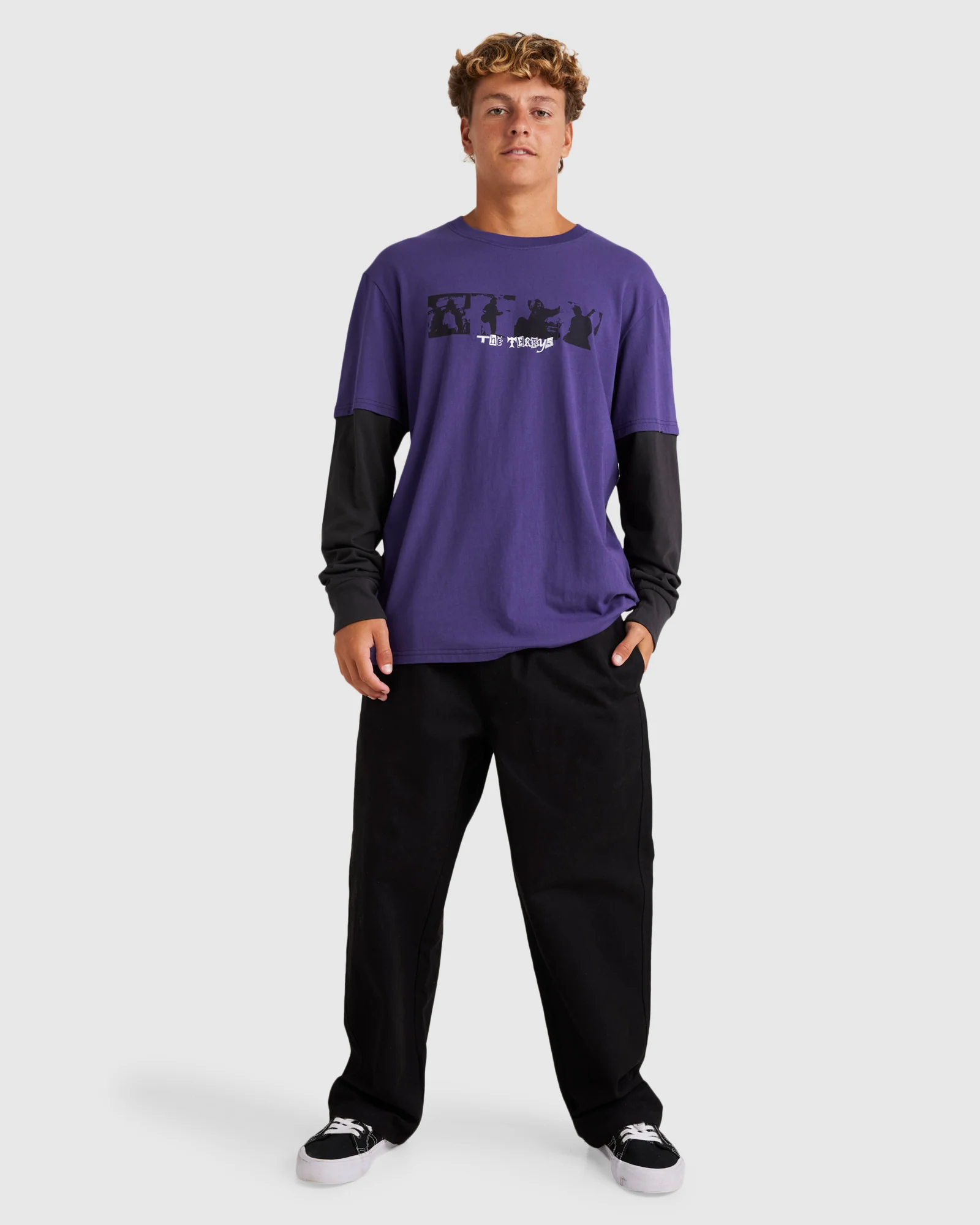 Mens Terrys Long Sleeve T-Shirt - Image 5
