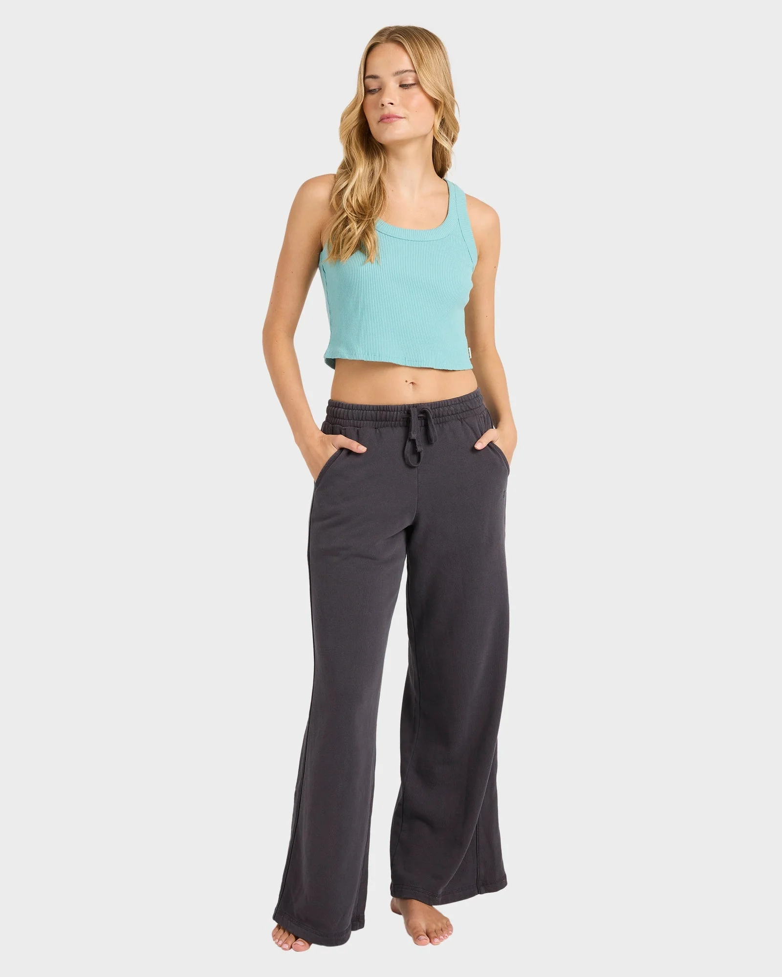 Womens The Avery Wide Leg Trackpants - Image 5
