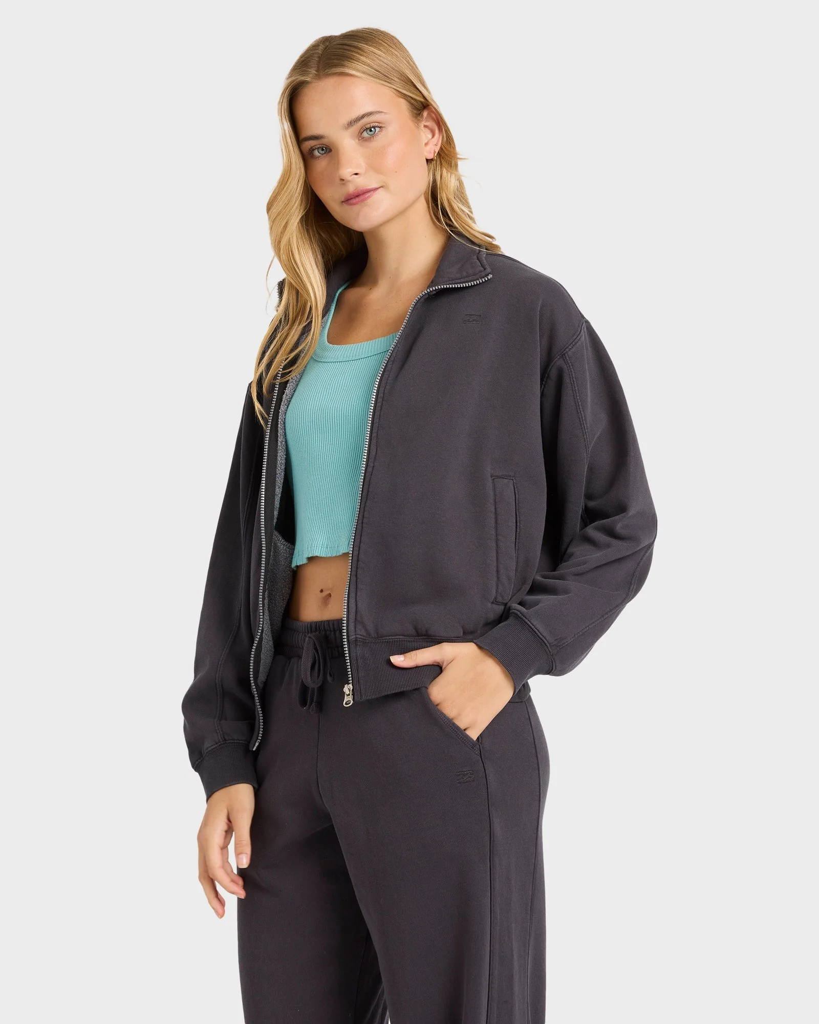 Womens The Avery Zip Up Fleece Jacket - Image 3