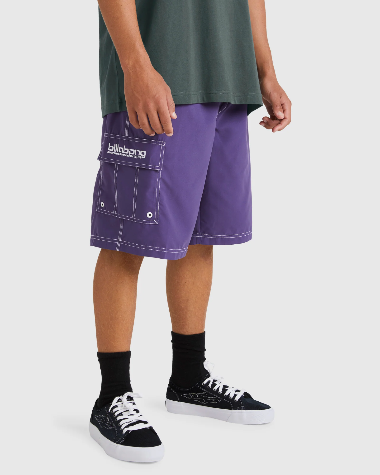 Mens Throw On 21" Boardshorts - Image 2