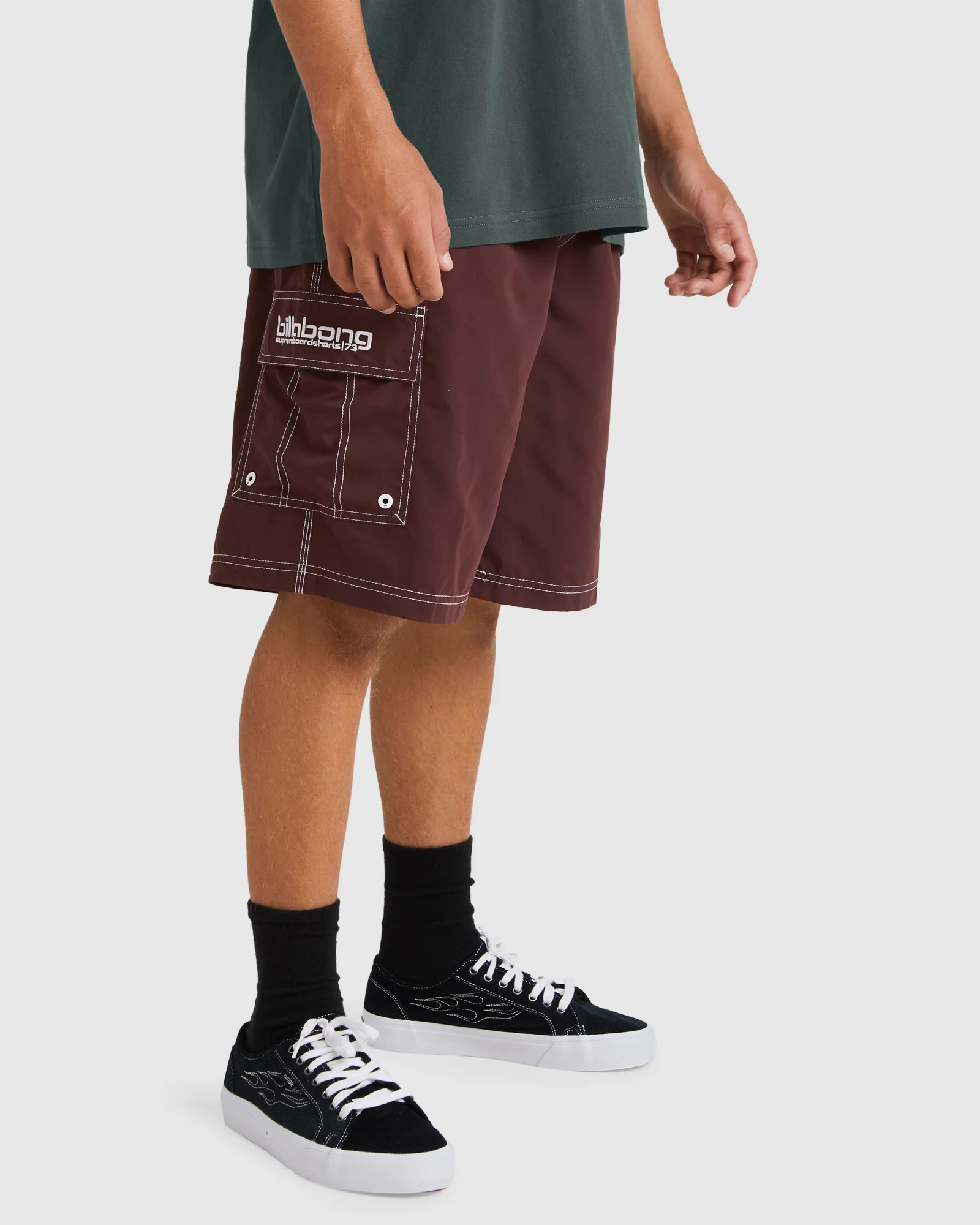 Mens Throw On 21" Boardshorts - Image 2