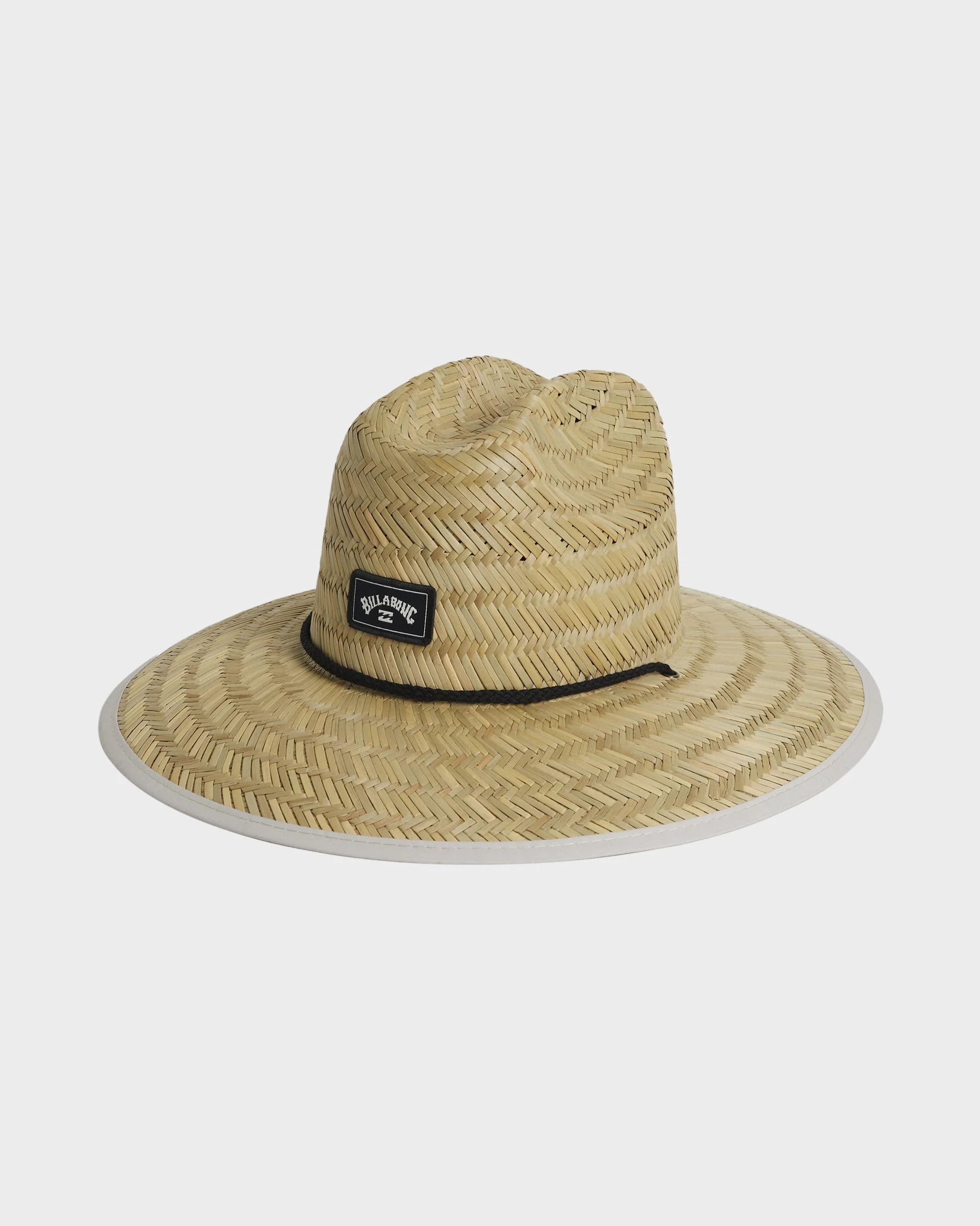 Mens Tides Print Straw Hat - Image 4