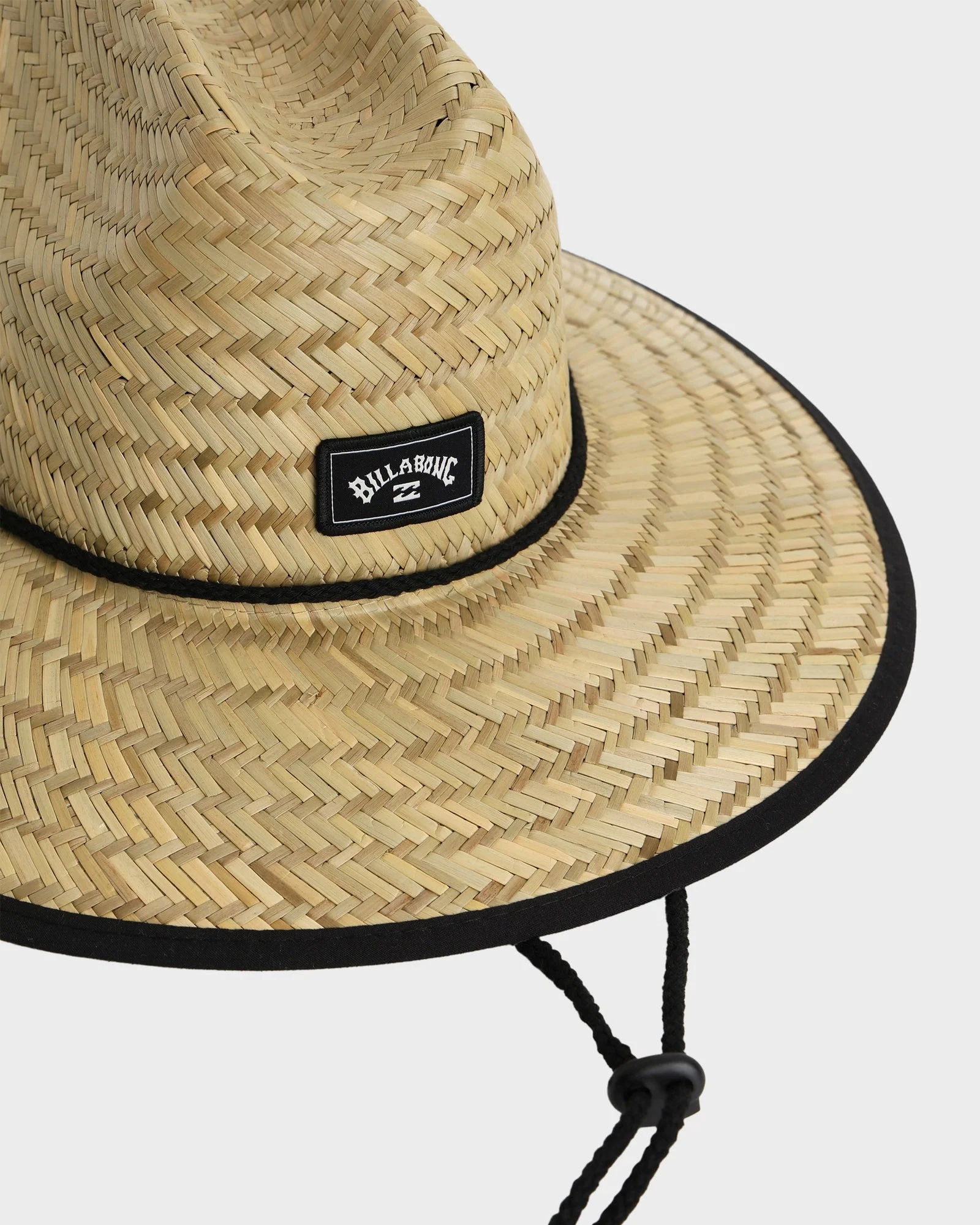 Mens Tides Print Straw Hat - Image 3