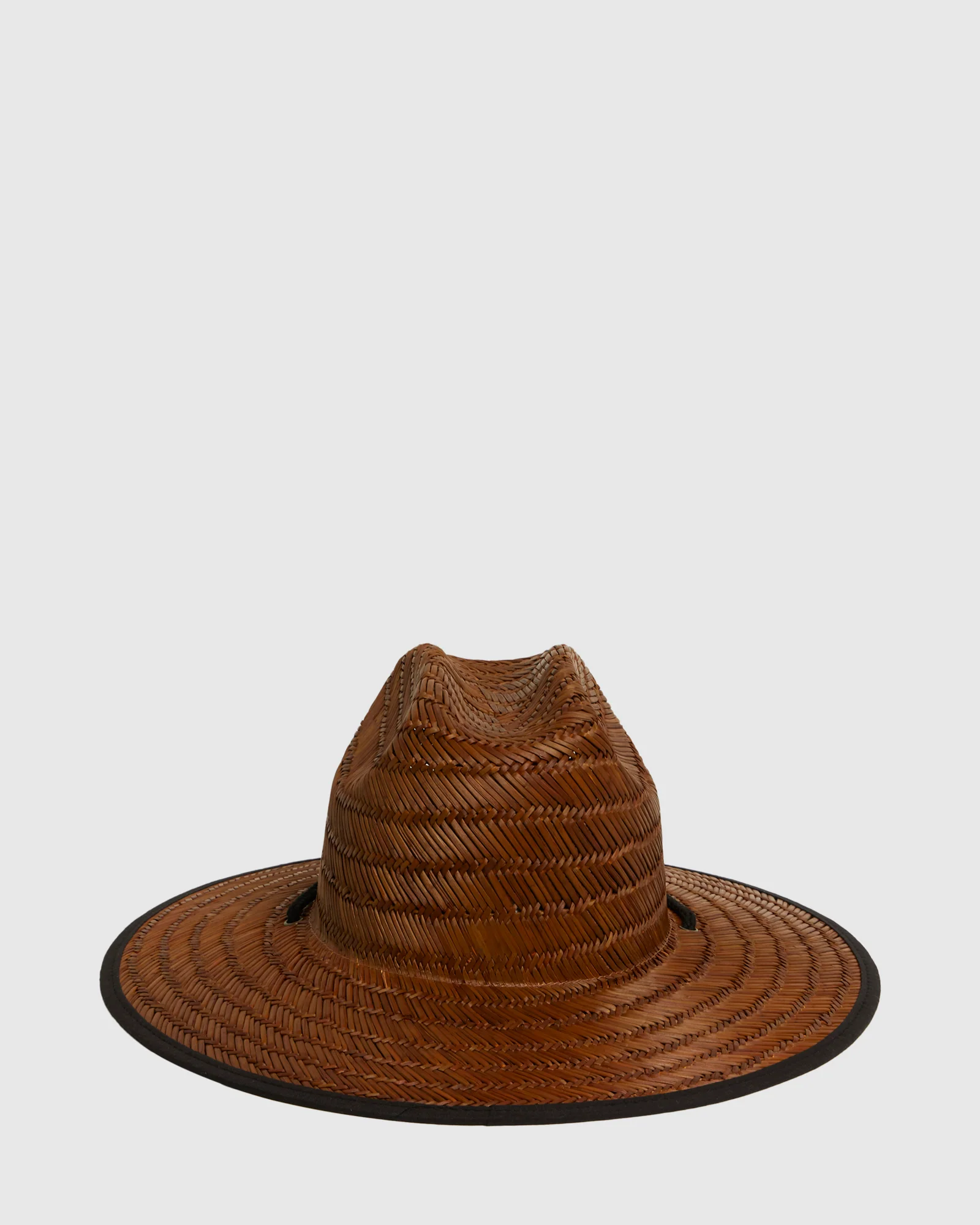 Mens Tides Print Straw Hat - Image 5