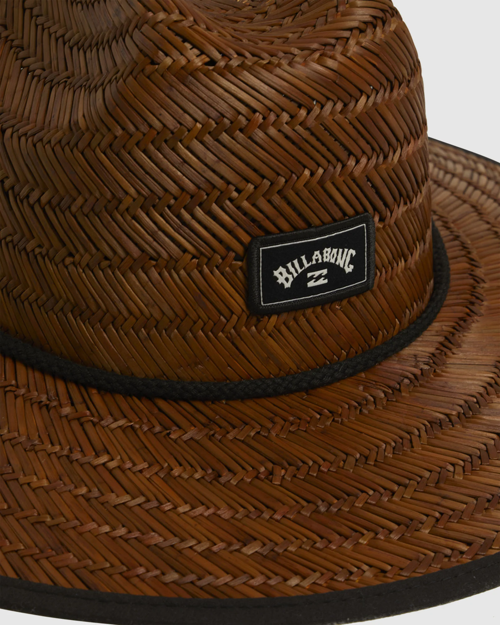 Mens Tides Print Straw Hat - Image 6