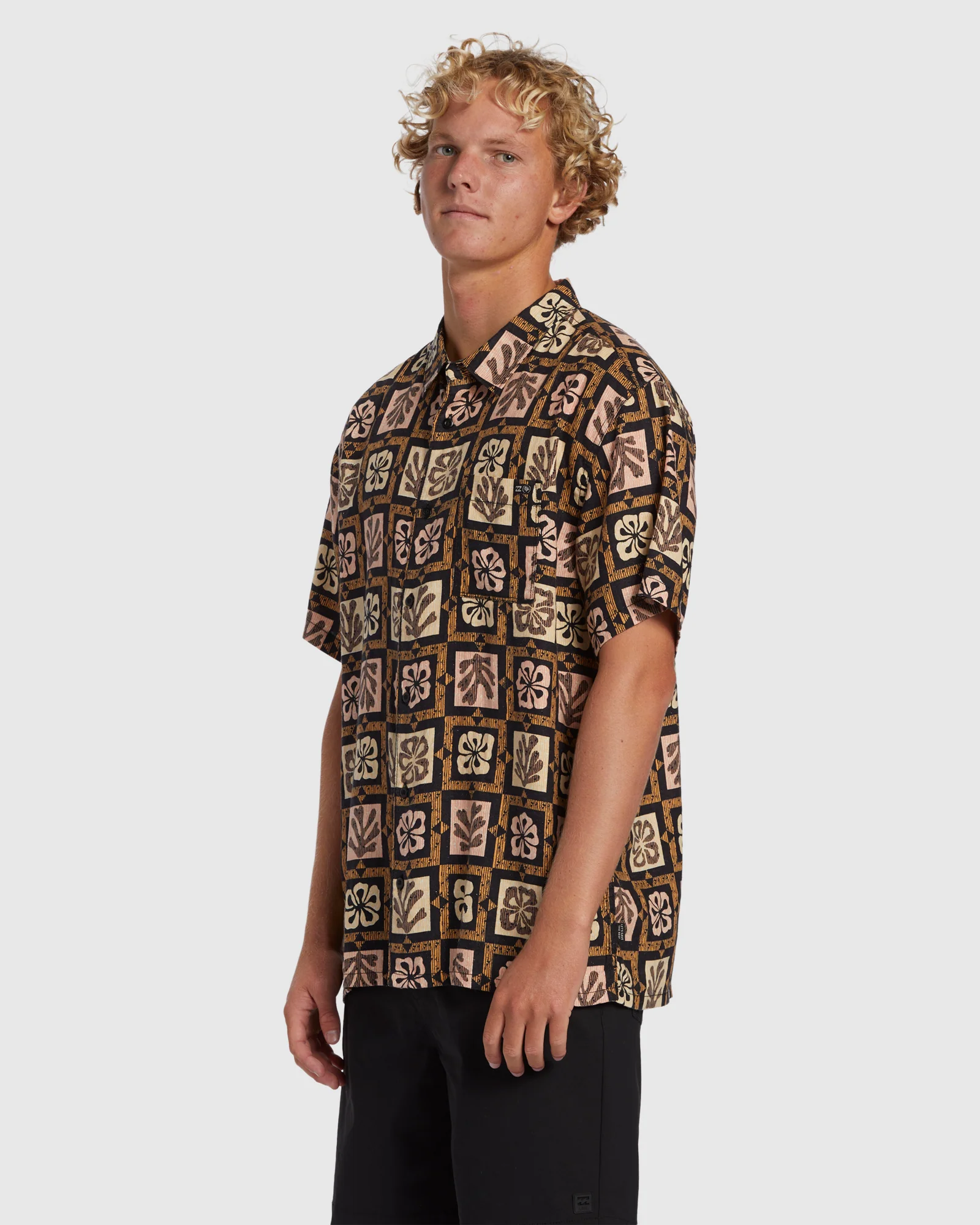Mens Tiki Reef Hemp Shirt - Image 2