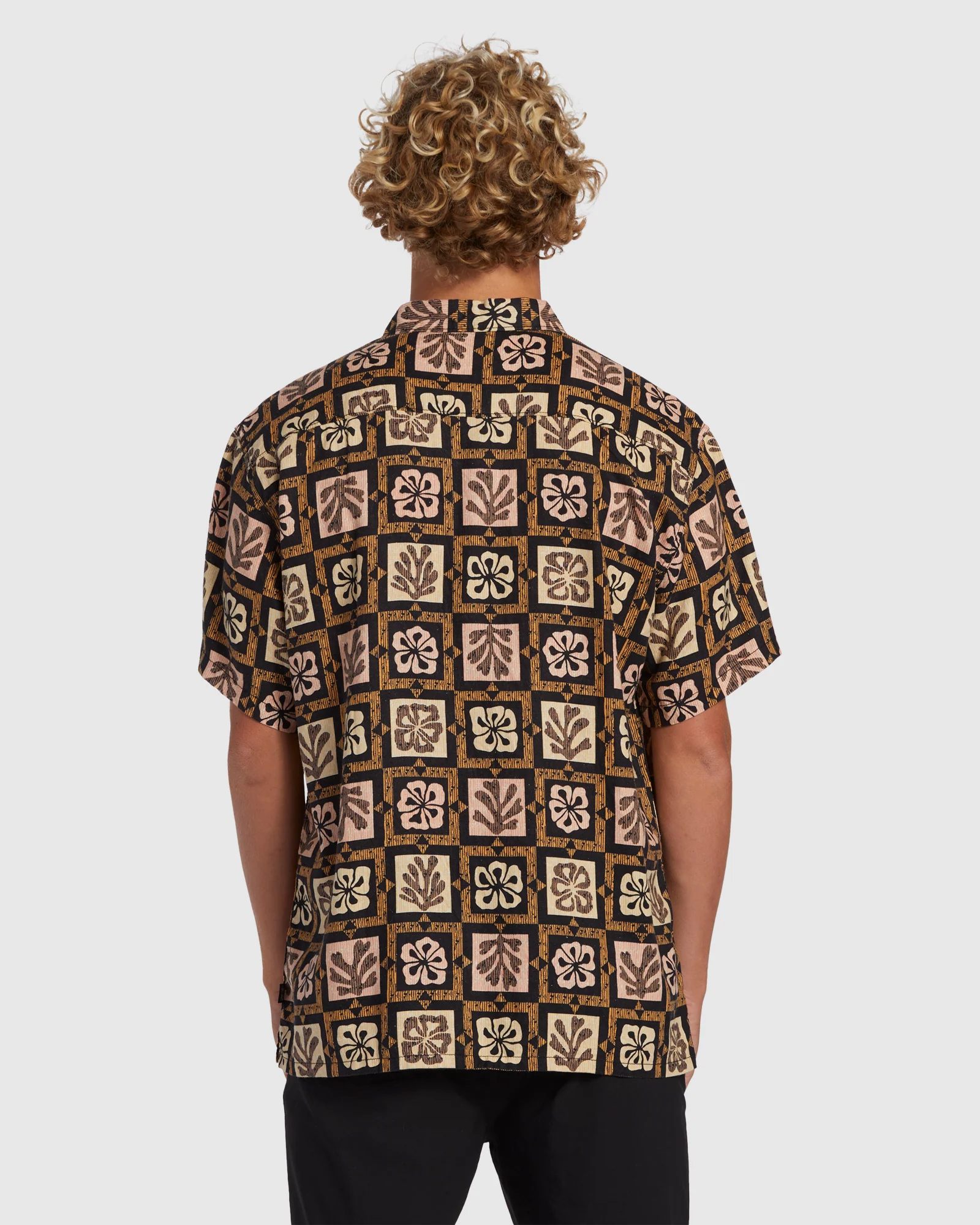 Mens Tiki Reef Hemp Shirt - Image 3