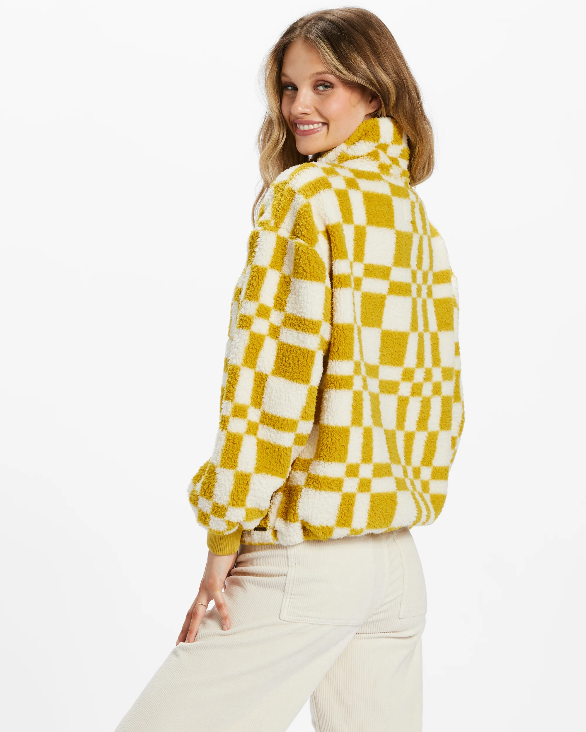 Womens Time Off Half-Zip Fleece Pullover - Image 2