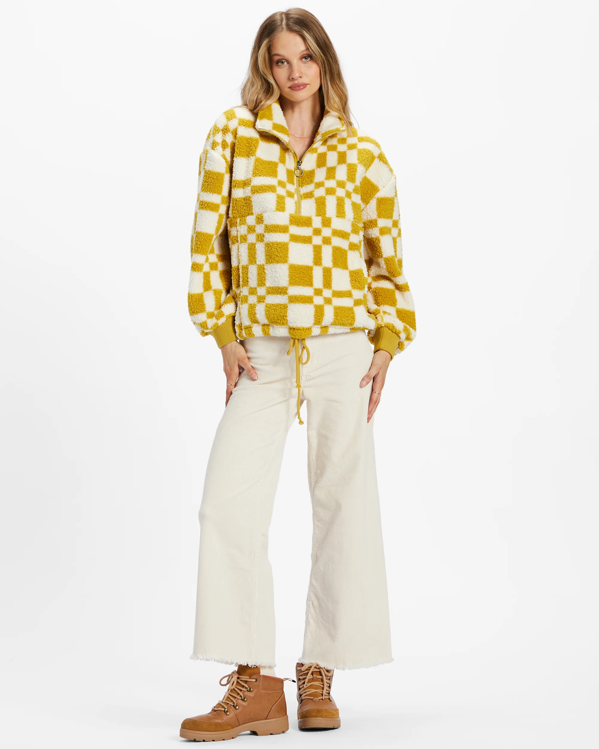 Womens Time Off Half-Zip Fleece Pullover - Image 4