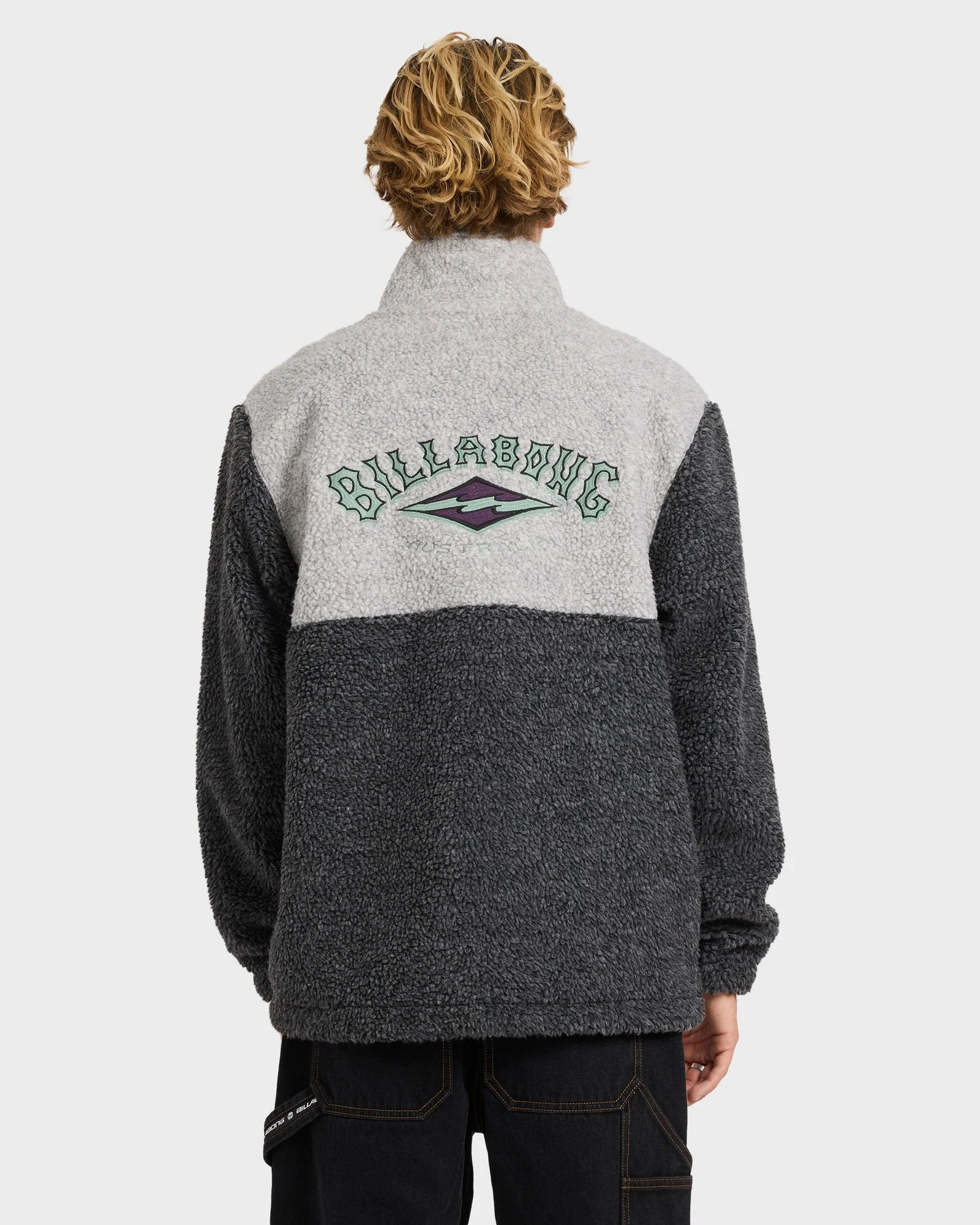 Mens Tombstone Half Zip Fleece Pullover - Image 2