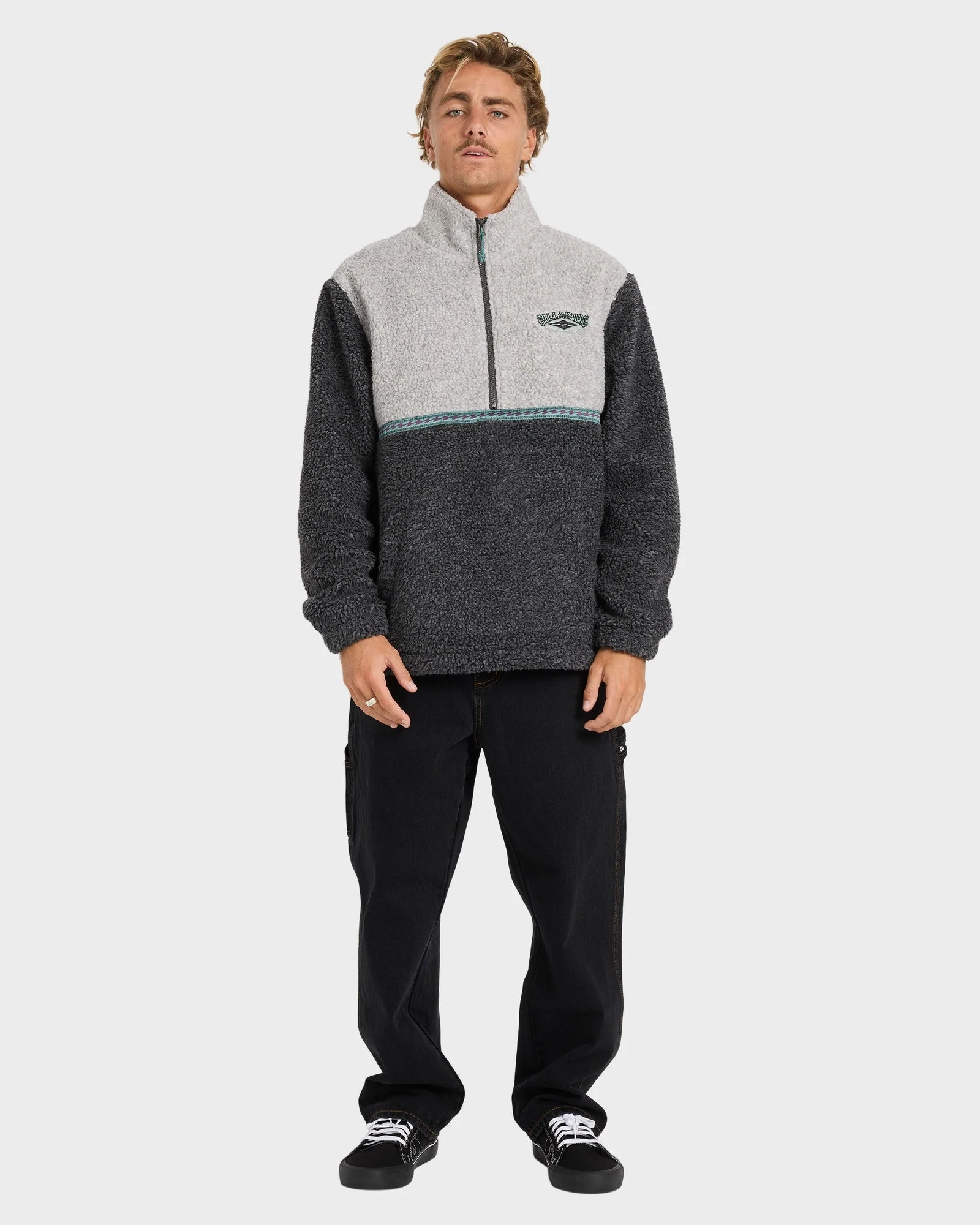 Mens Tombstone Half Zip Fleece Pullover - Image 5