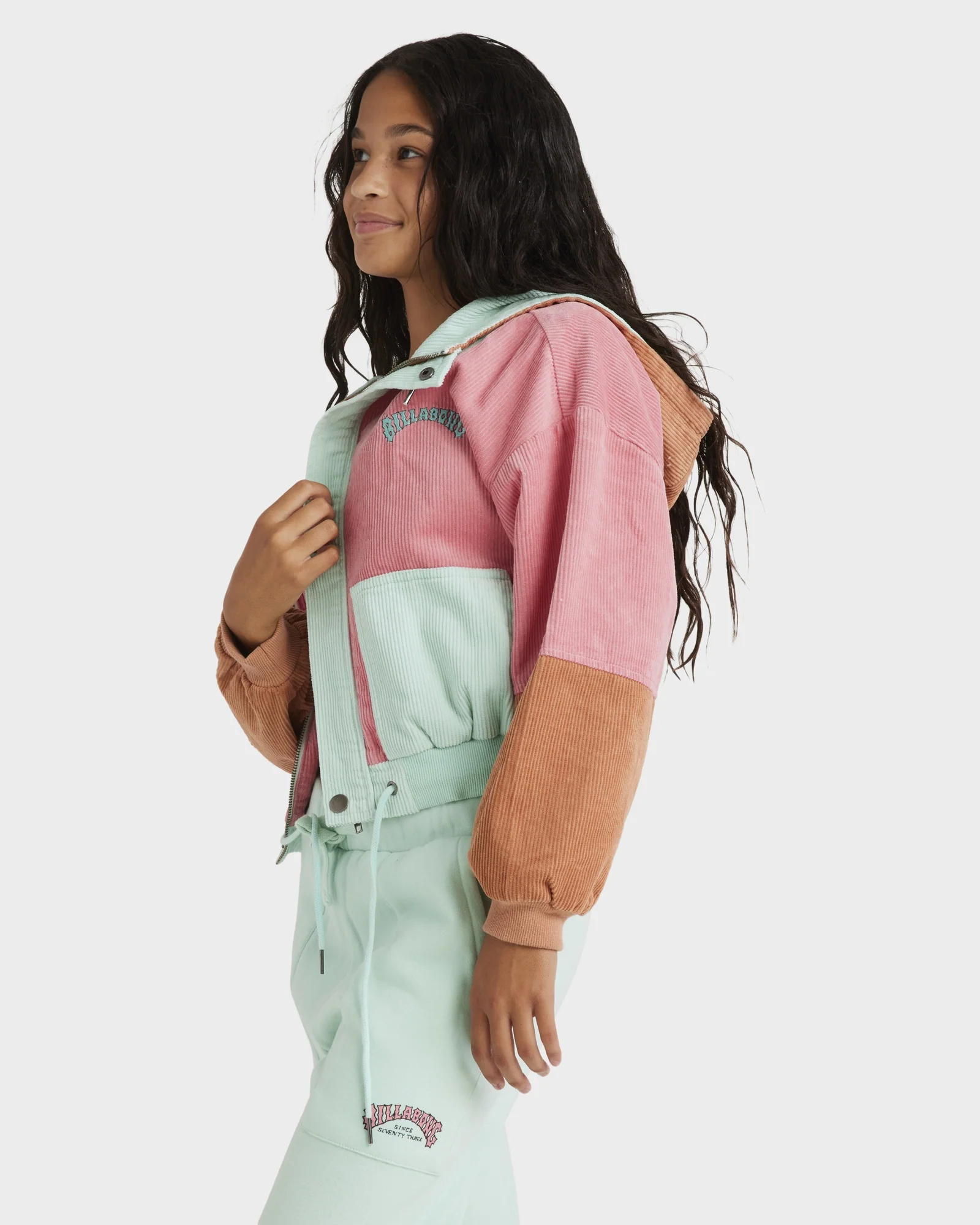 Girls 6-14 Tone Setter Zip Up Hoodie - Image 3