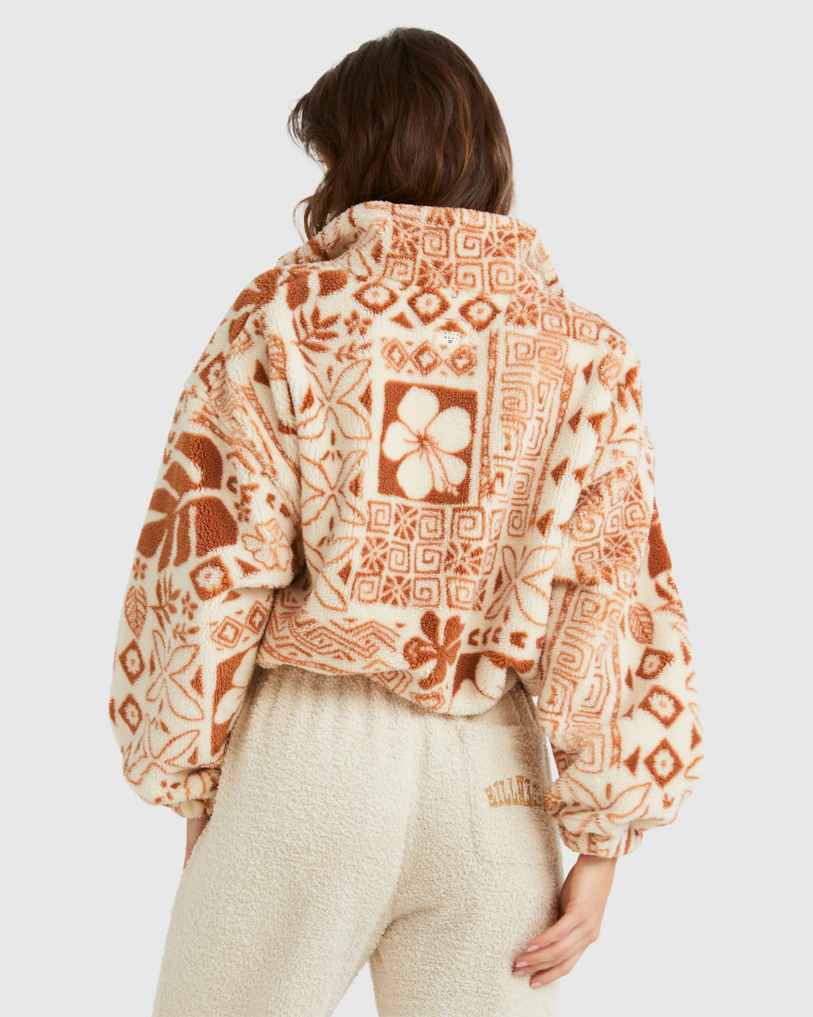 Womens Totally Tiki Half Zip Fleece Jumper - Image 3