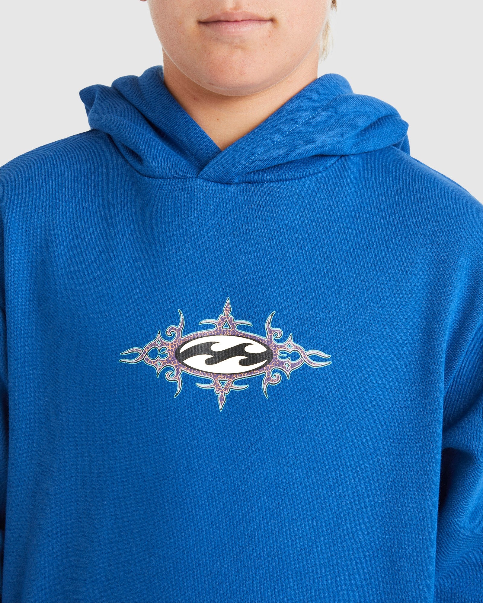 Boys 8-16 Tribal Wave Pullover Hoodie - Image 4