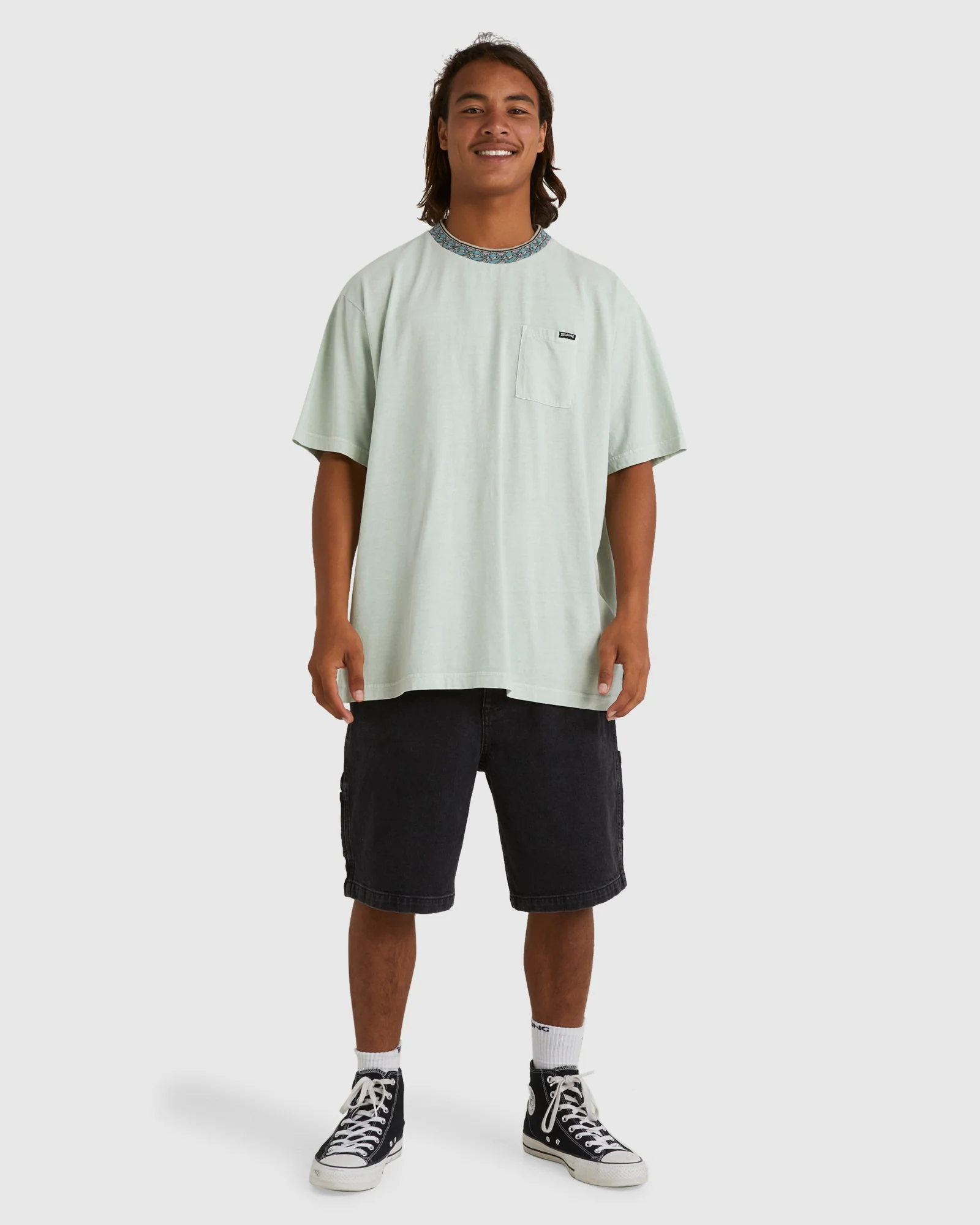 Mens Tribe Knit T-Shirt - Image 5
