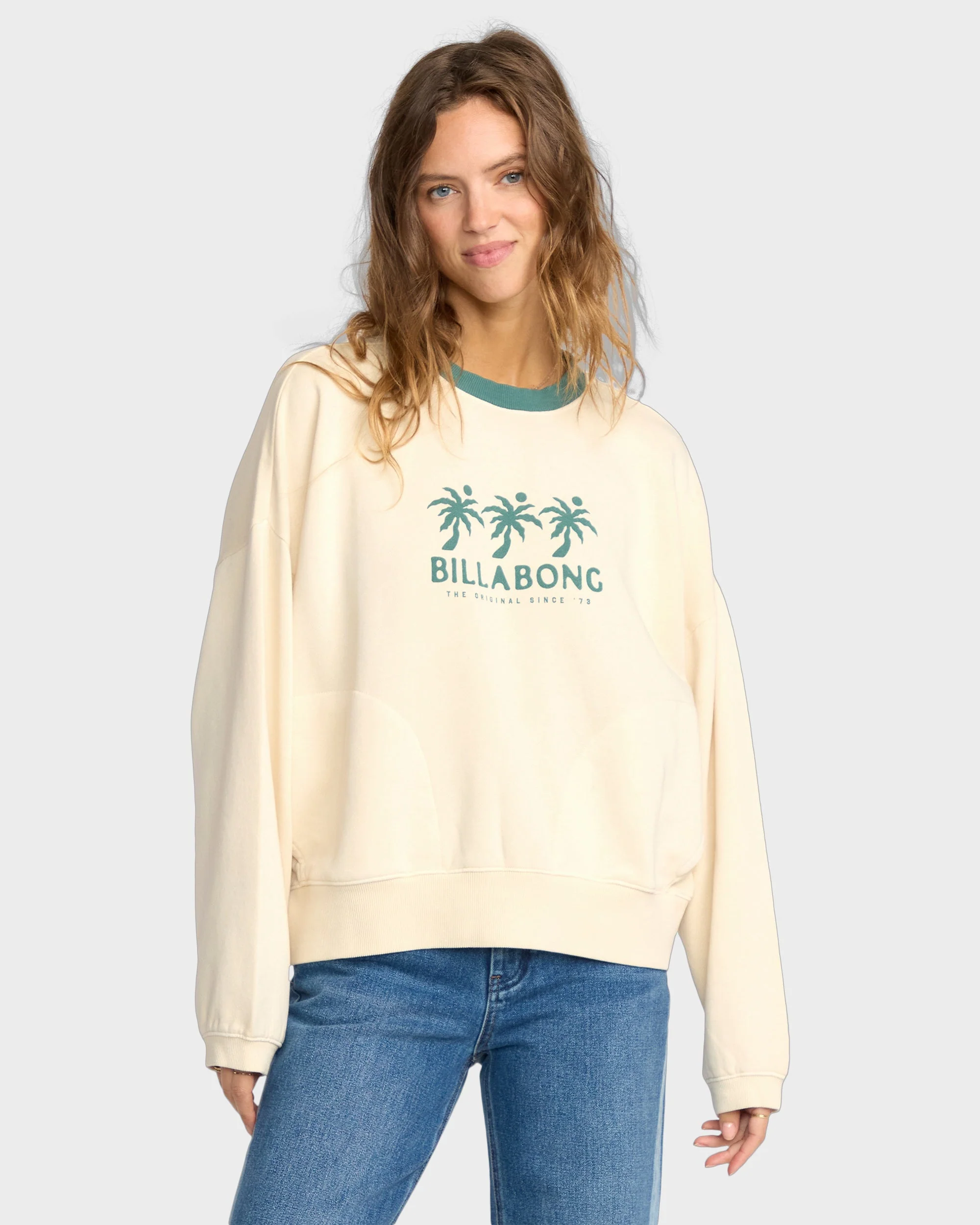 Womens Triple Palms Crew Neck - Image 2