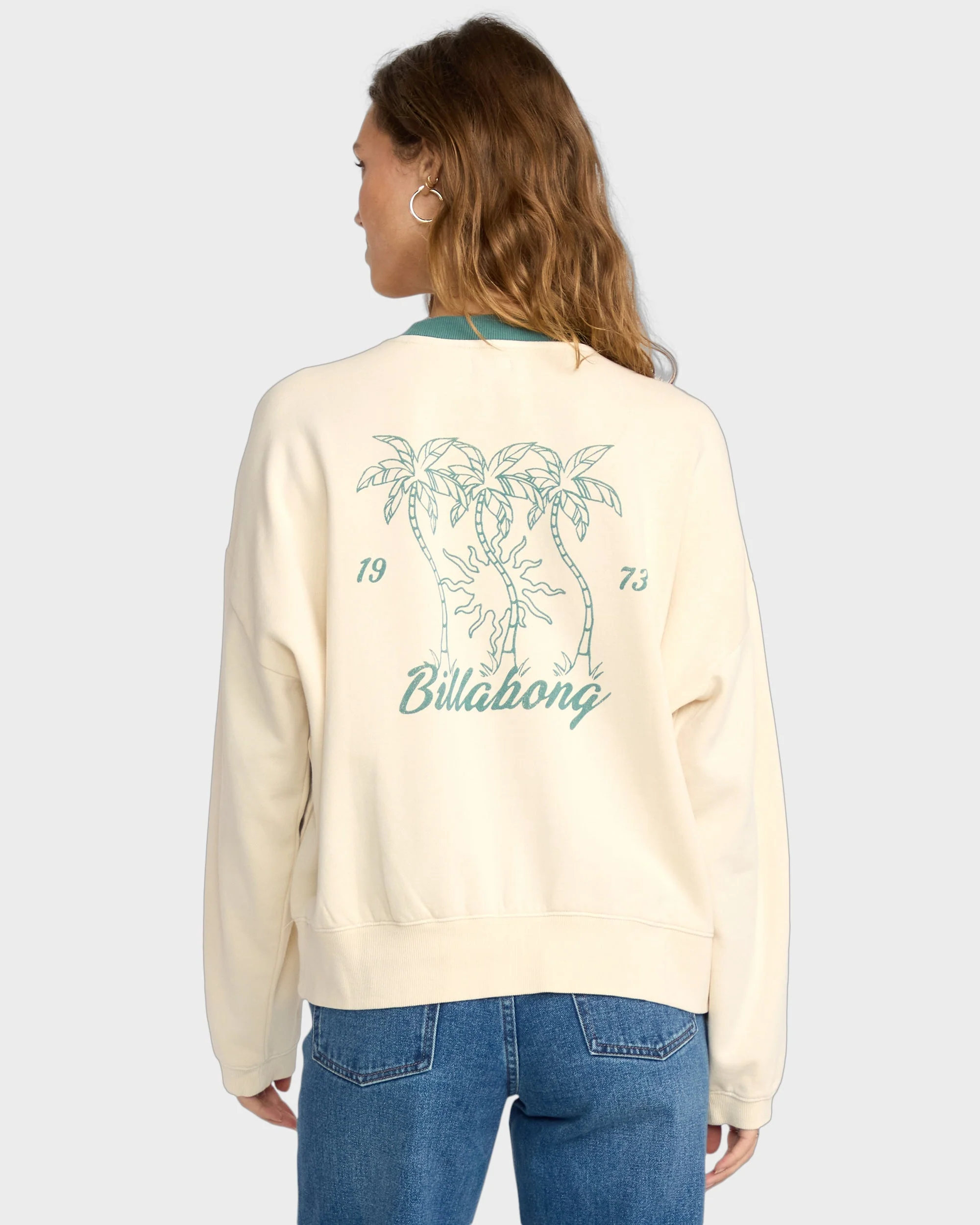 Womens Triple Palms Crew Neck - Image 3