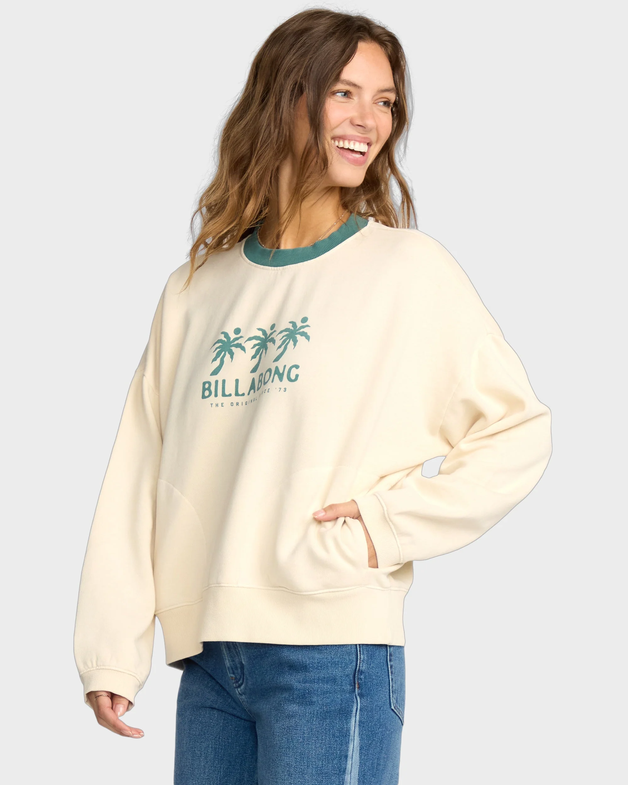 Womens Triple Palms Crew Neck - Image 4