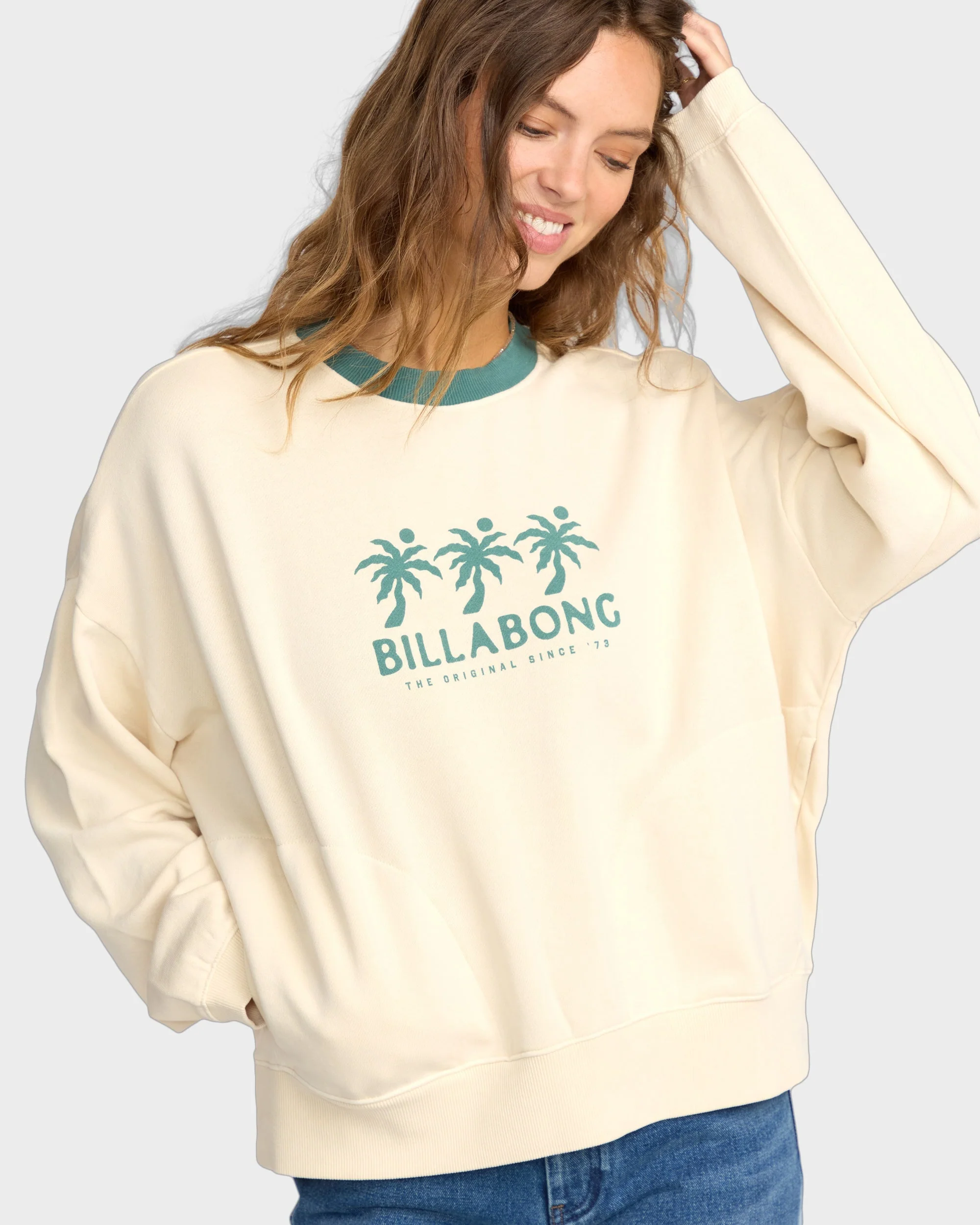 Womens Triple Palms Crew Neck - Image 5