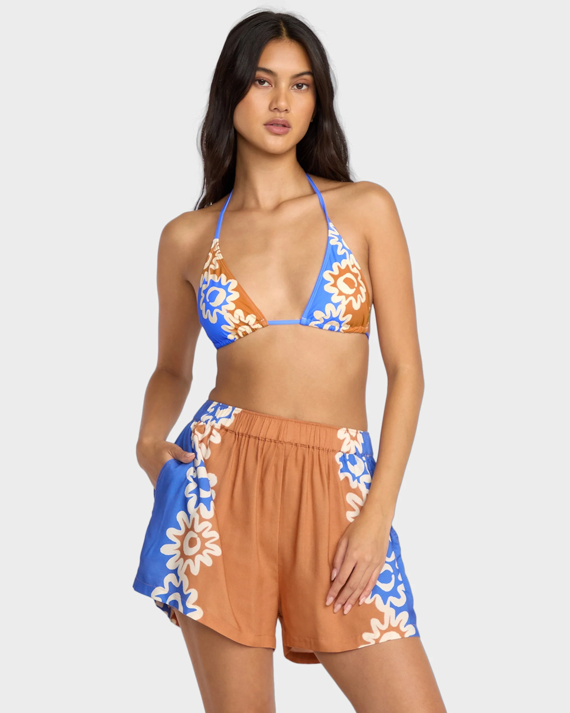Womens Trippin Drippin Elastic Waist Shorts - Image 2
