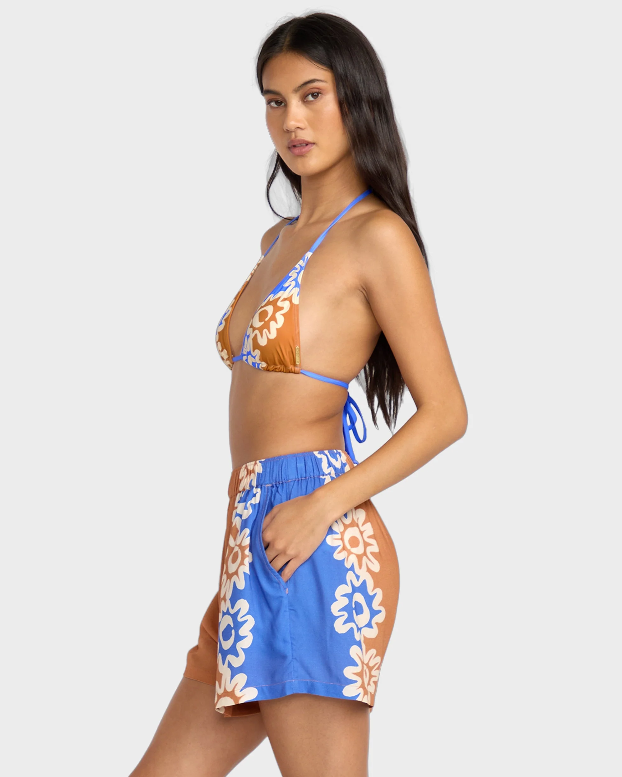 Womens Trippin Drippin Elastic Waist Shorts - Image 4