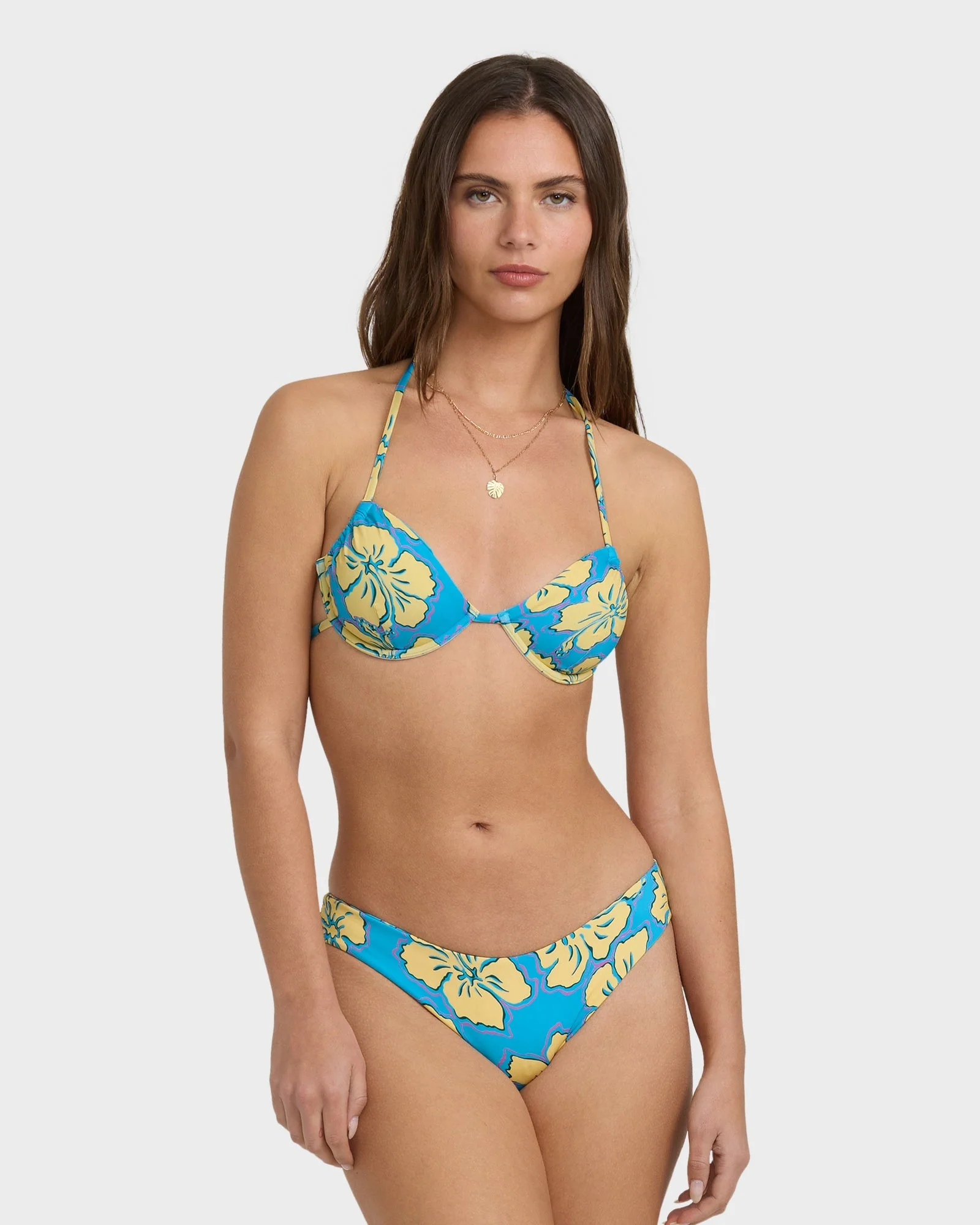 Womens Tropic Shift Strappy Underwire Bikini Top