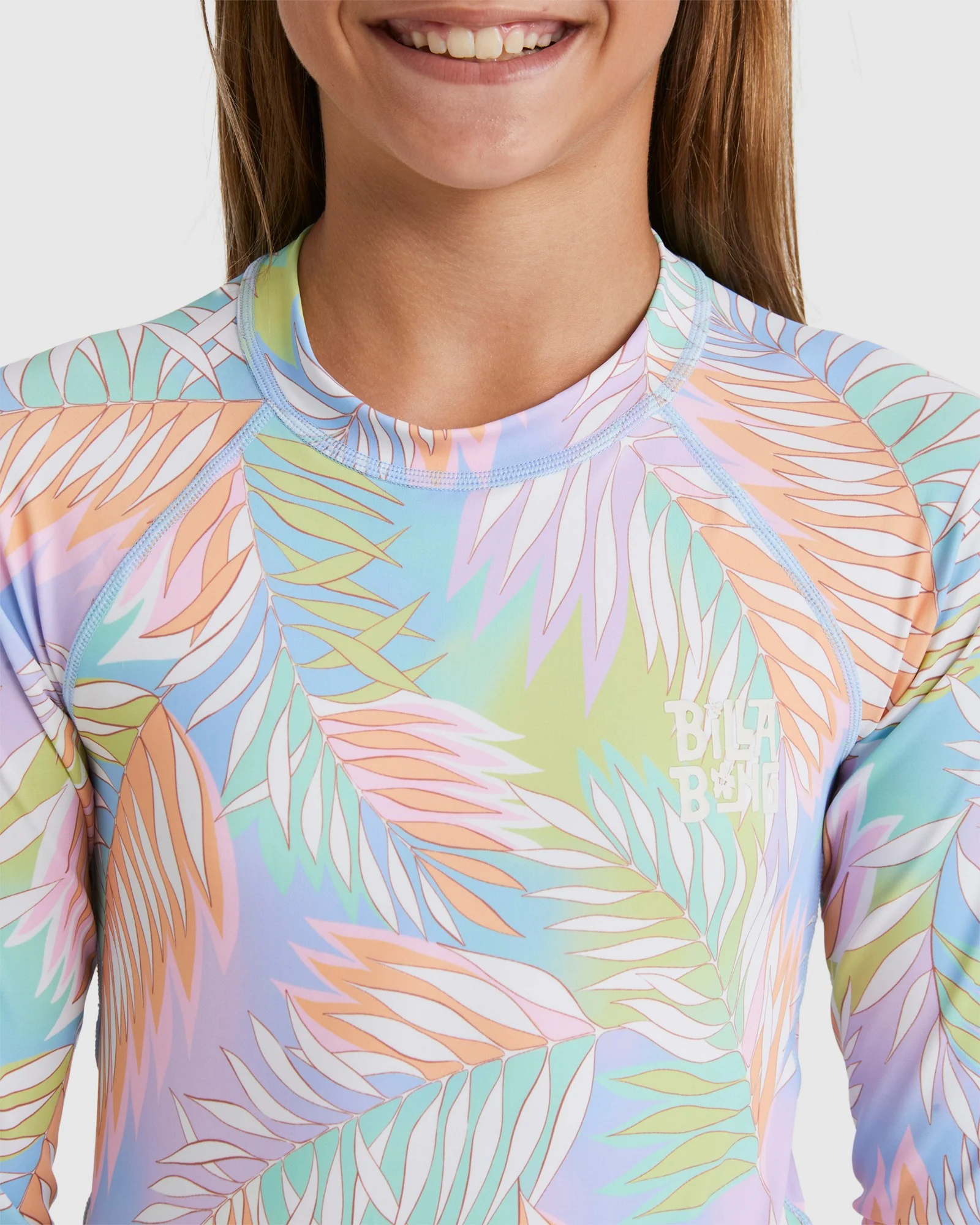 Girls 6-16 Tropical Dayz One Piece Rash Vest - Image 4